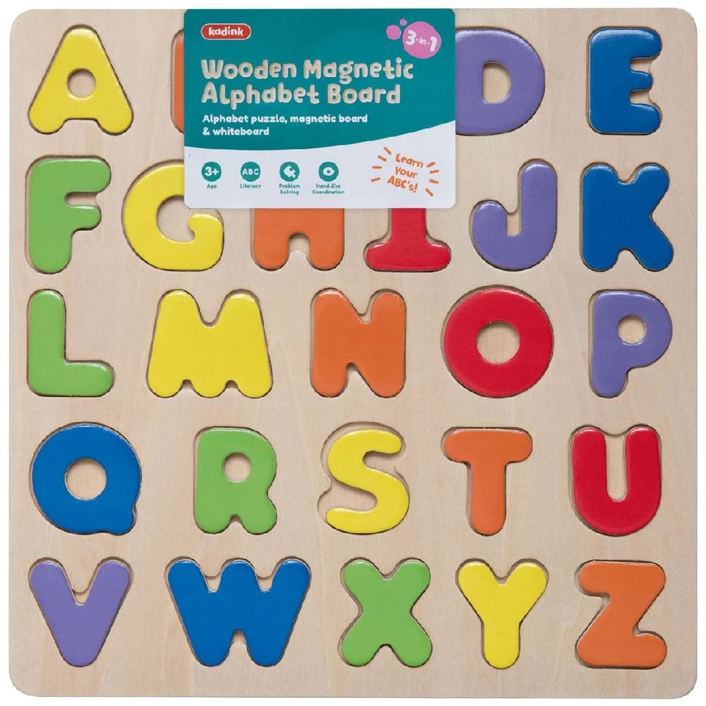 1 Kadink Wooden 3-in-1 Alphabet Board, 1 of 4