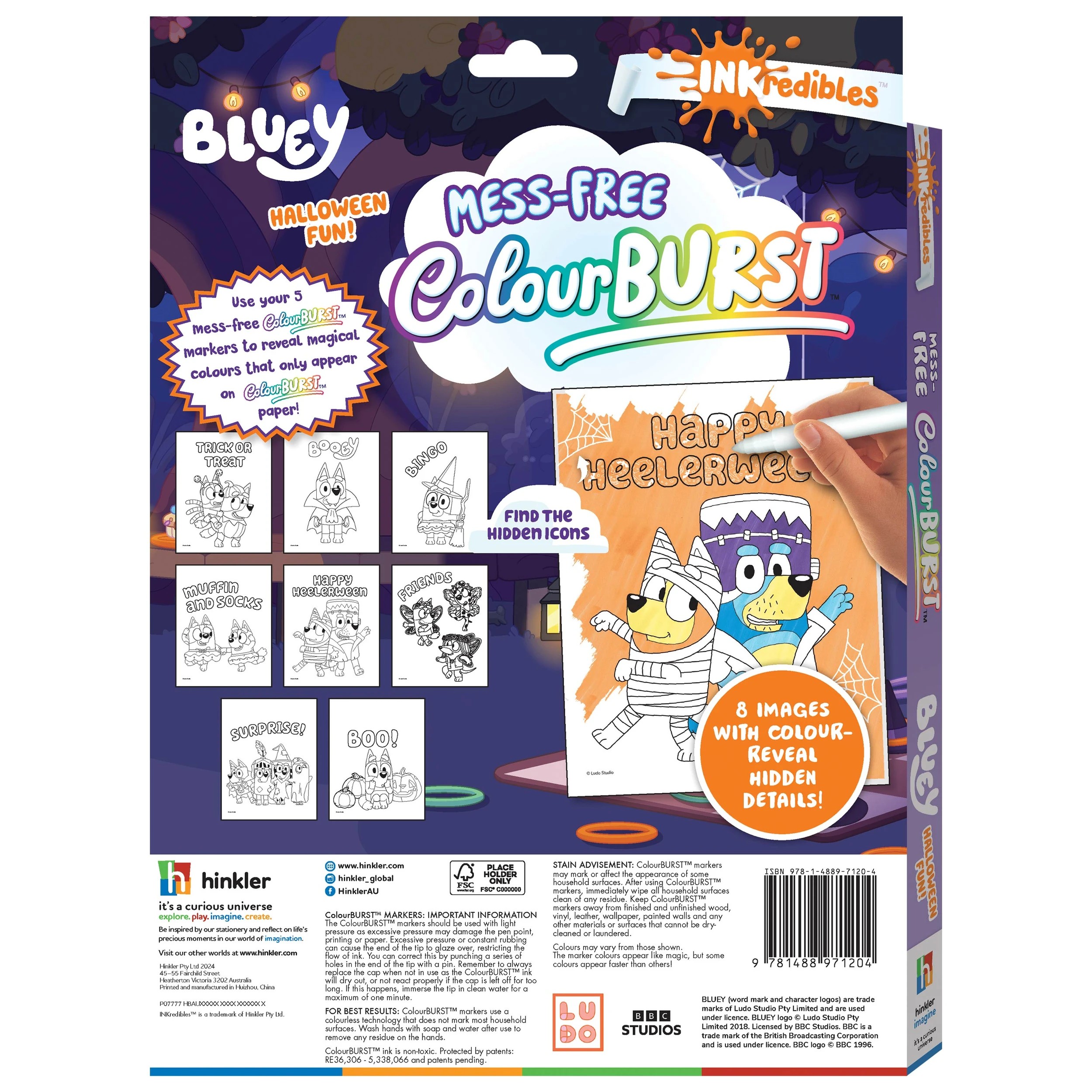 6 INKredibles Bluey Mess-Free ColourBurst Activity Kit - Book, 6 of 6