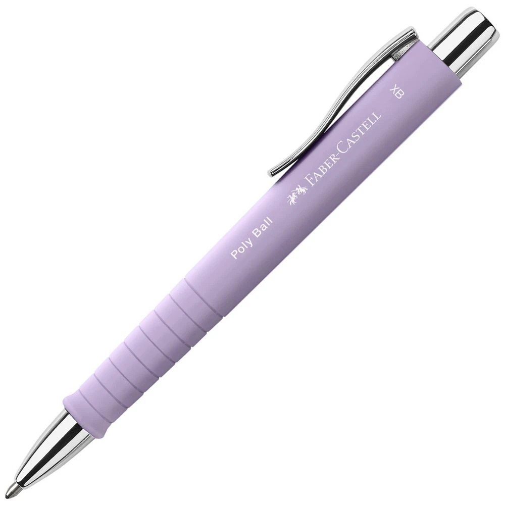 2 Faber Castell Polyball Ballpoint Pen Lilac, 2 of 2