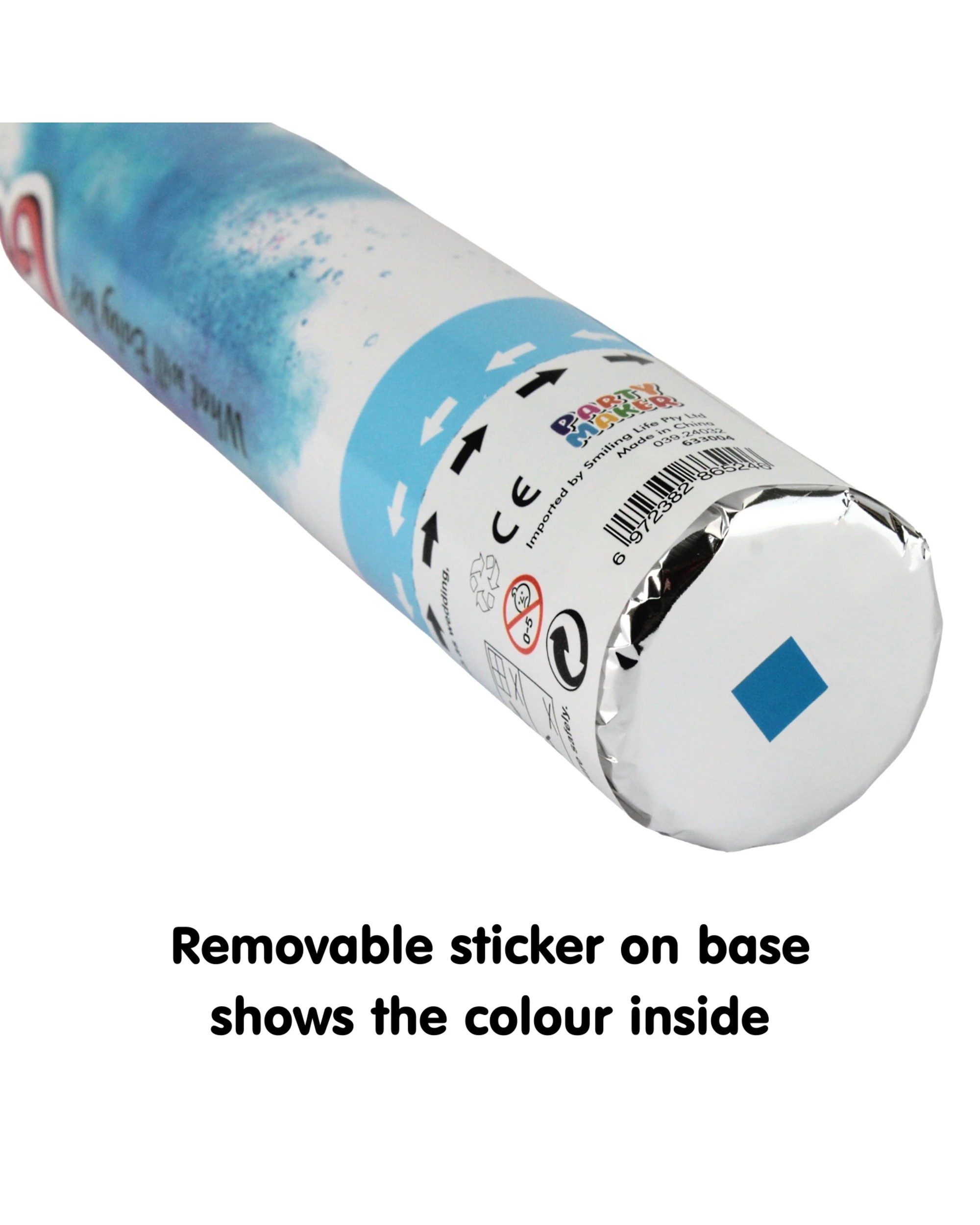 2 Partyrama Gender Reveal Blue Powder Twist Popper - Blue, 2 of 2