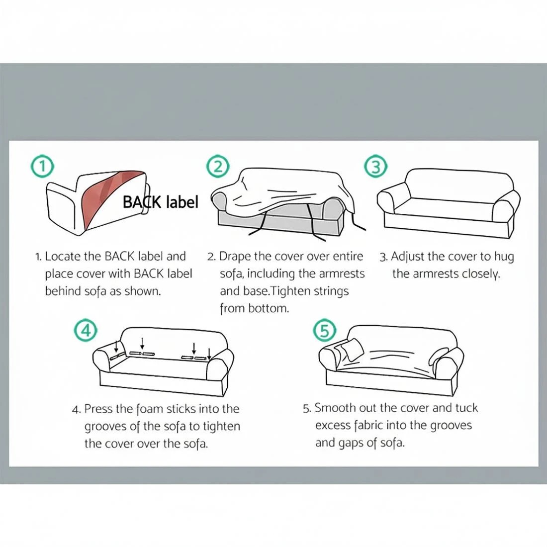 5 Artiss Sofa Cover Couch Covers 3 Seater Velvet Sapphire - Blue, 5 of 6