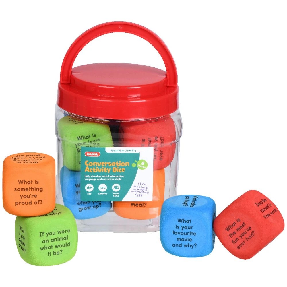 3 Kadink Conversation Activity Dice Jar 8 Pieces, 3 of 4