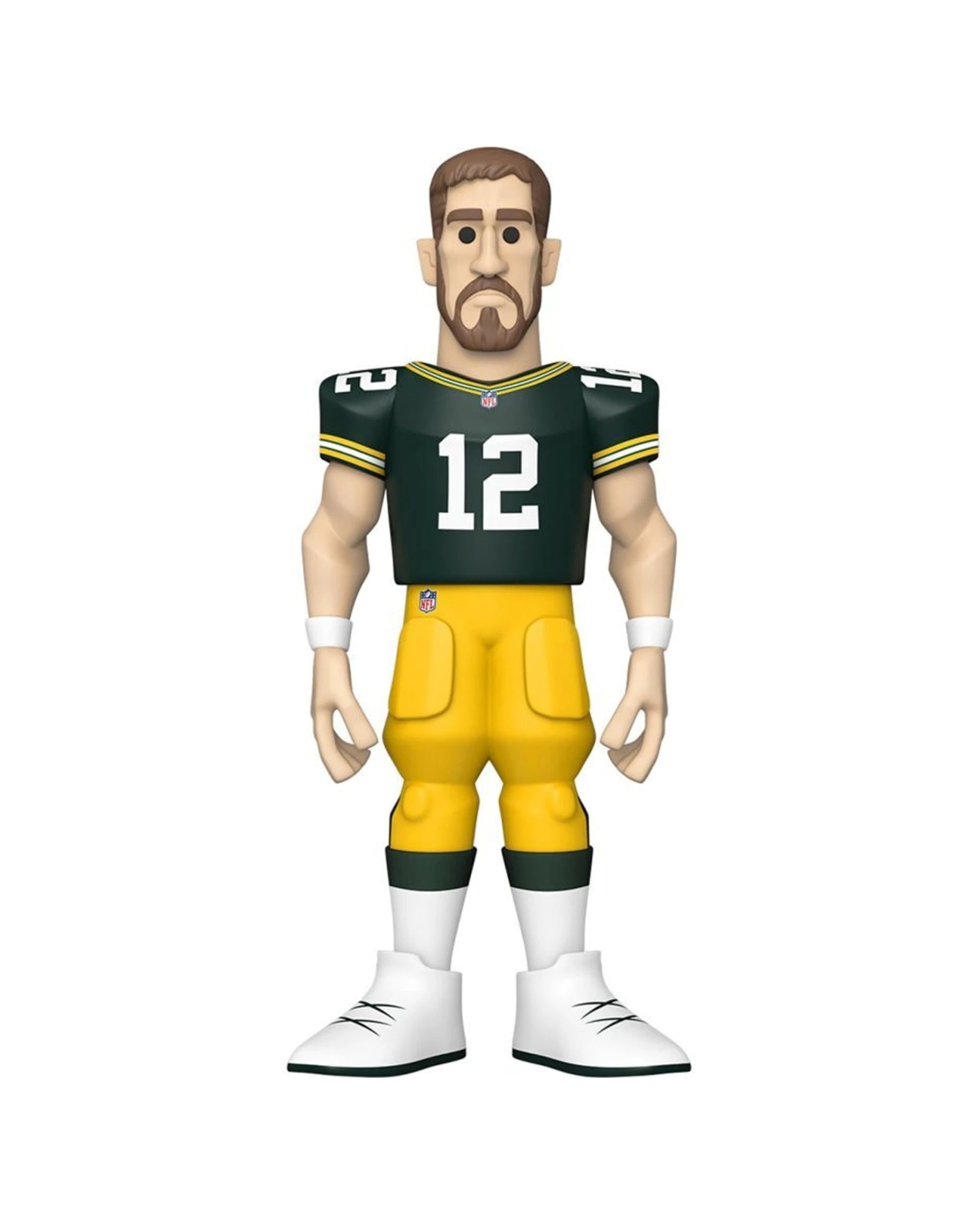 4 NFL Football Aaron Rodgers Packers Vinyl Action Figure 12in Chase Variant - Gold, 4 of 5