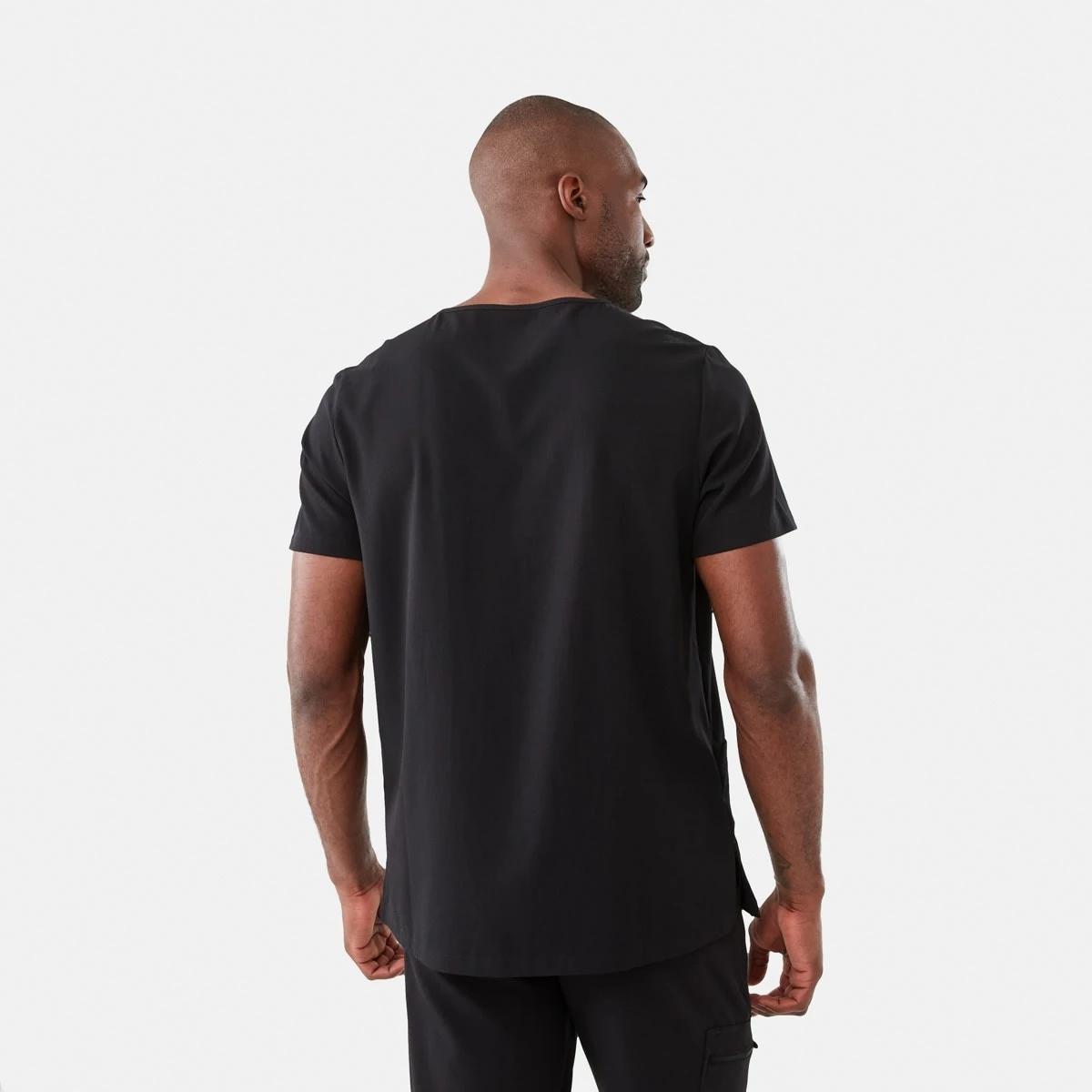 3 Work Short Sleeve Scrub Top BLACK, 3 of 8