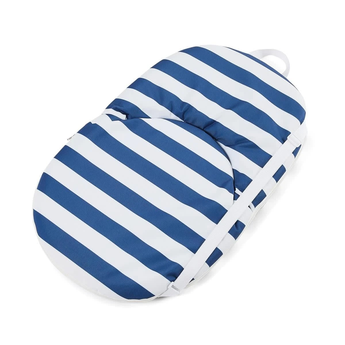 6 Cushion Recliner - Blue and White, 6 of 8
