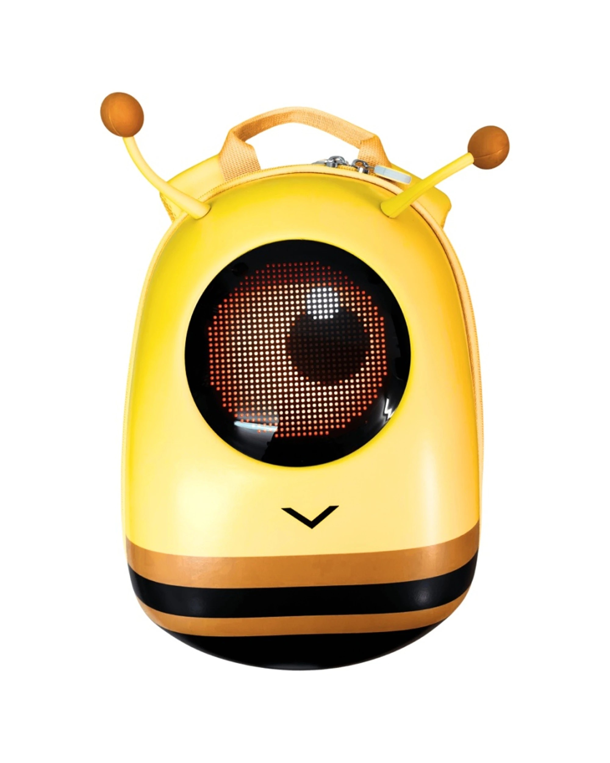 1 Lulla Doll Australia Glo Pack Kid's Backpack LED Eyes Bee Design - Yellow, 1 of 1