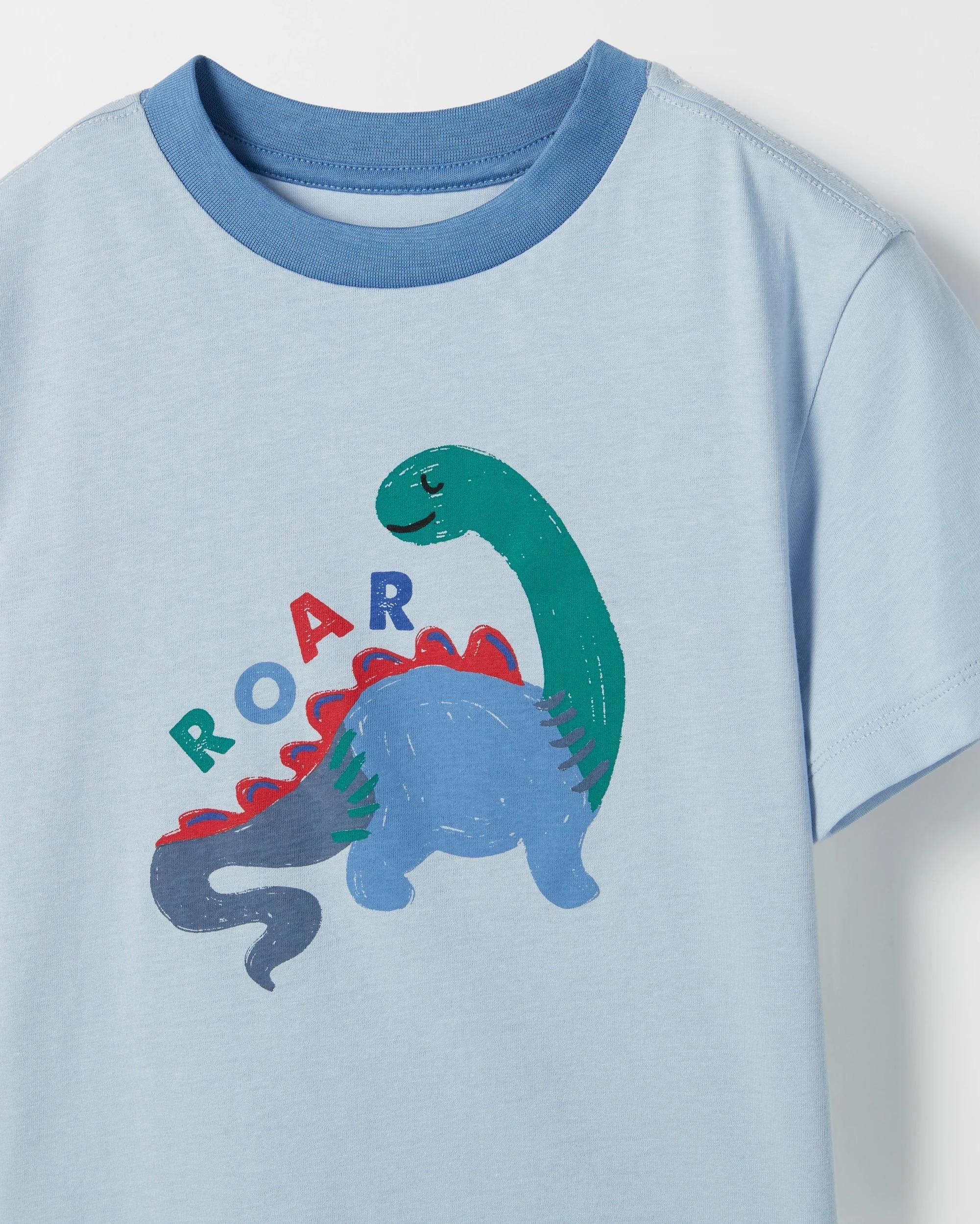 5 Target Kids Australian Cotton Blend 3 Pack T-Shirt DINO-BLUE/NAVY, 5 of 5