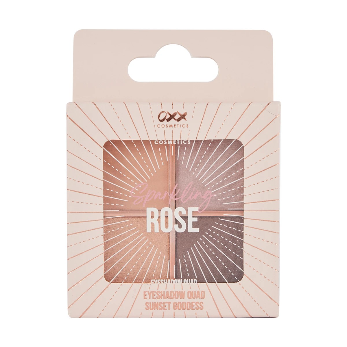 6 OXX Cosmetics Sparkling Rose Eyeshadow Quad Set - Sunset Goddess, 6 of 7