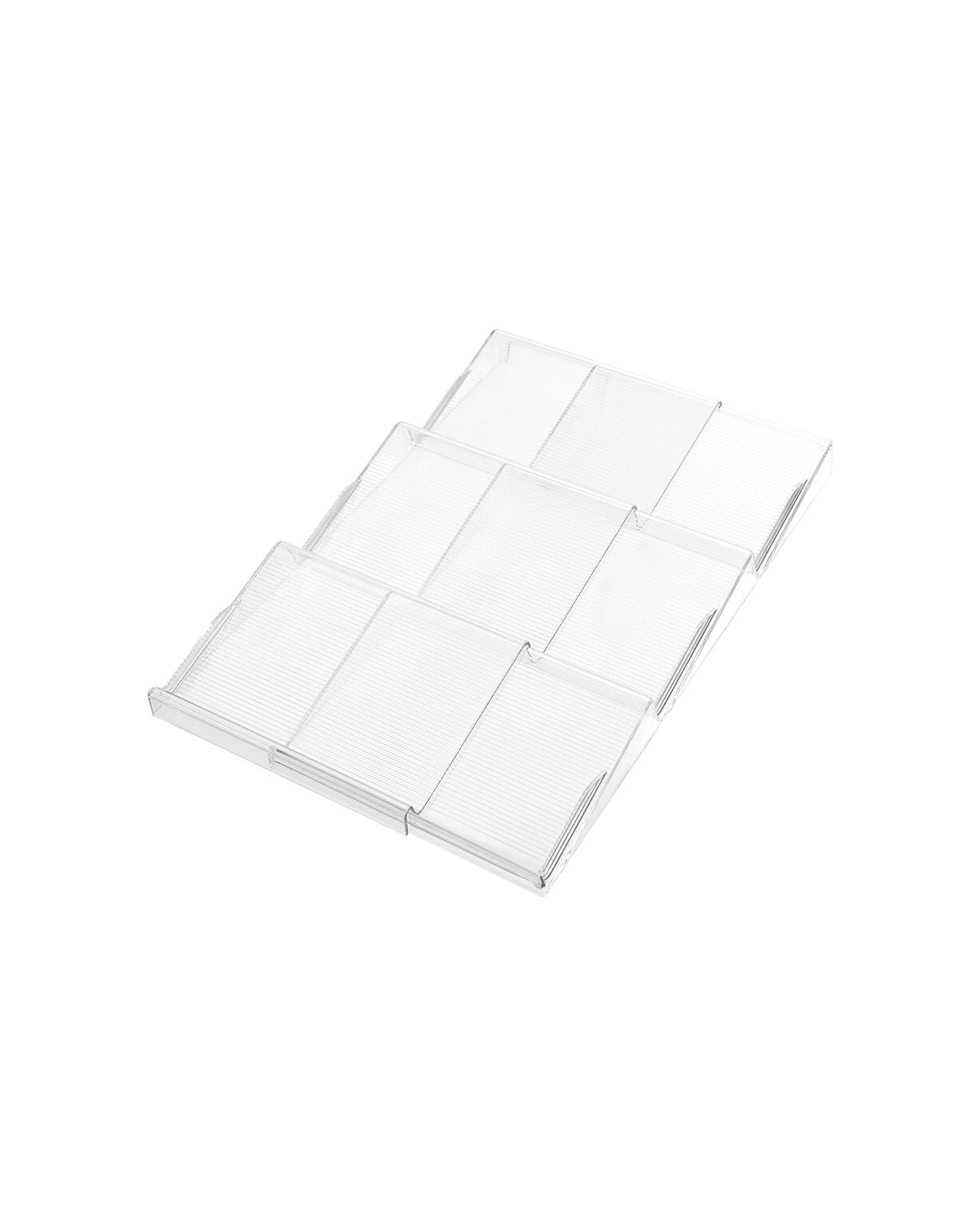 2 Boxsweden 2PK Boxsweden Crystal Extendable Drawer Spice Rack Tiered 41.5cm - Clear, 2 of 6