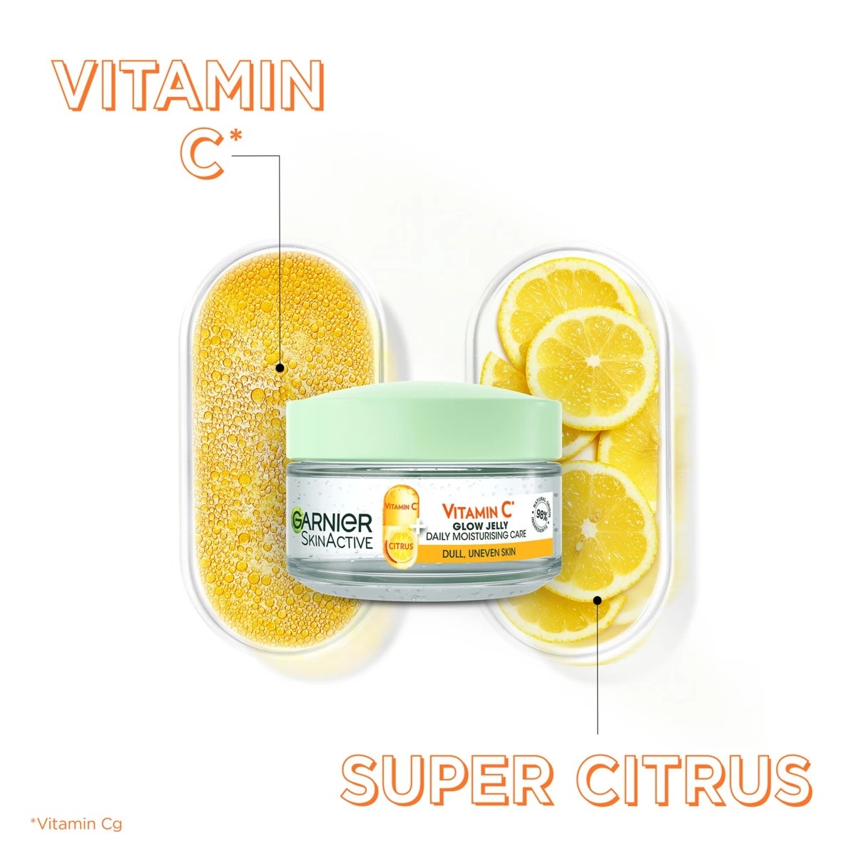 2 Garnier SkinActive Glow Jelly Moisturiser 50ml - Vitamin C and Citrus Extract, 2 of 6