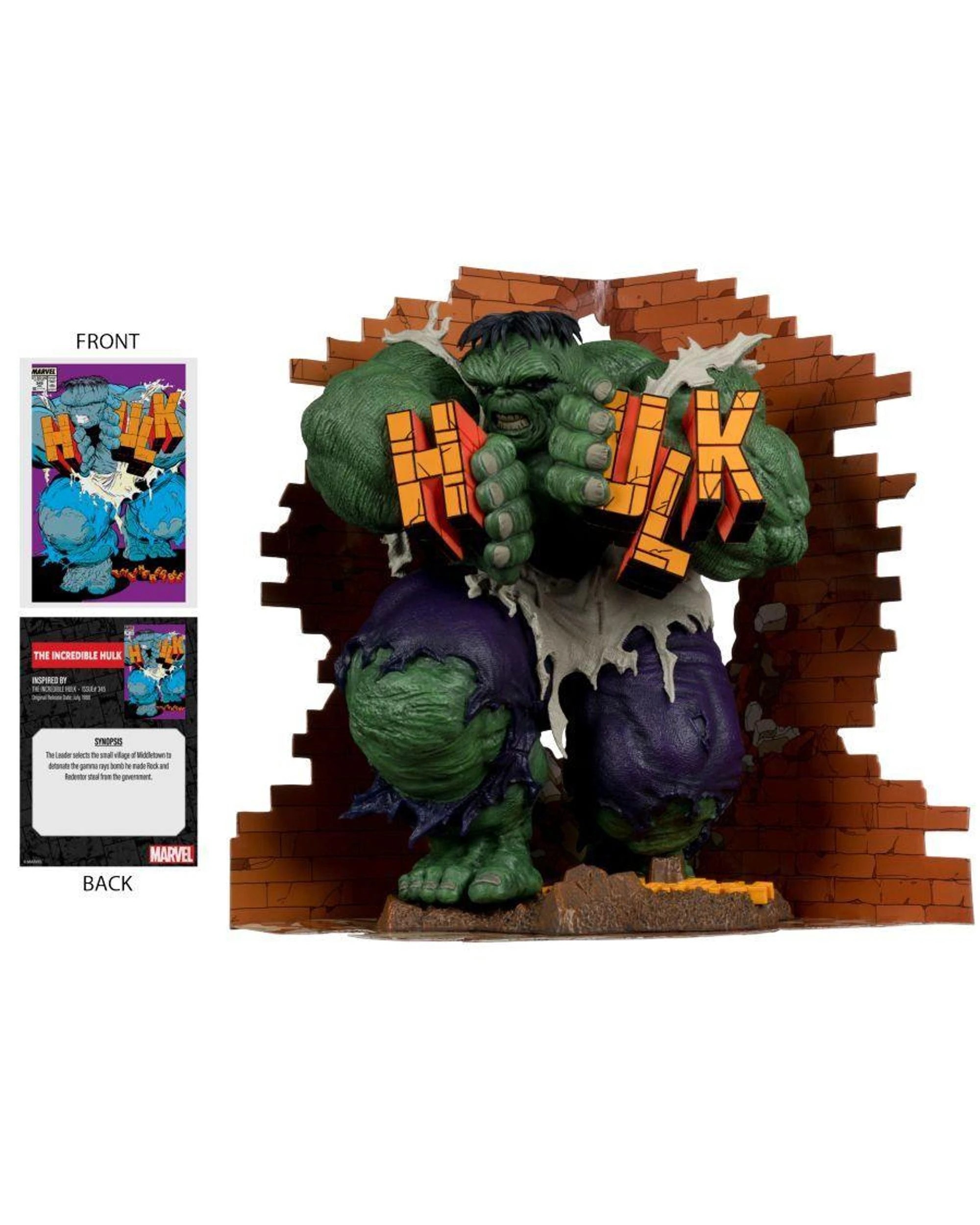 4 McFarlane Marvel Collection The Incredible Hulk #345 Hulk Gold Label 1:6 Scale Figure, 4 of 9