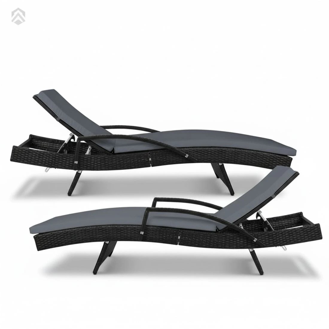 4 Gardeon Sun Lounge - Black, 4 of 6