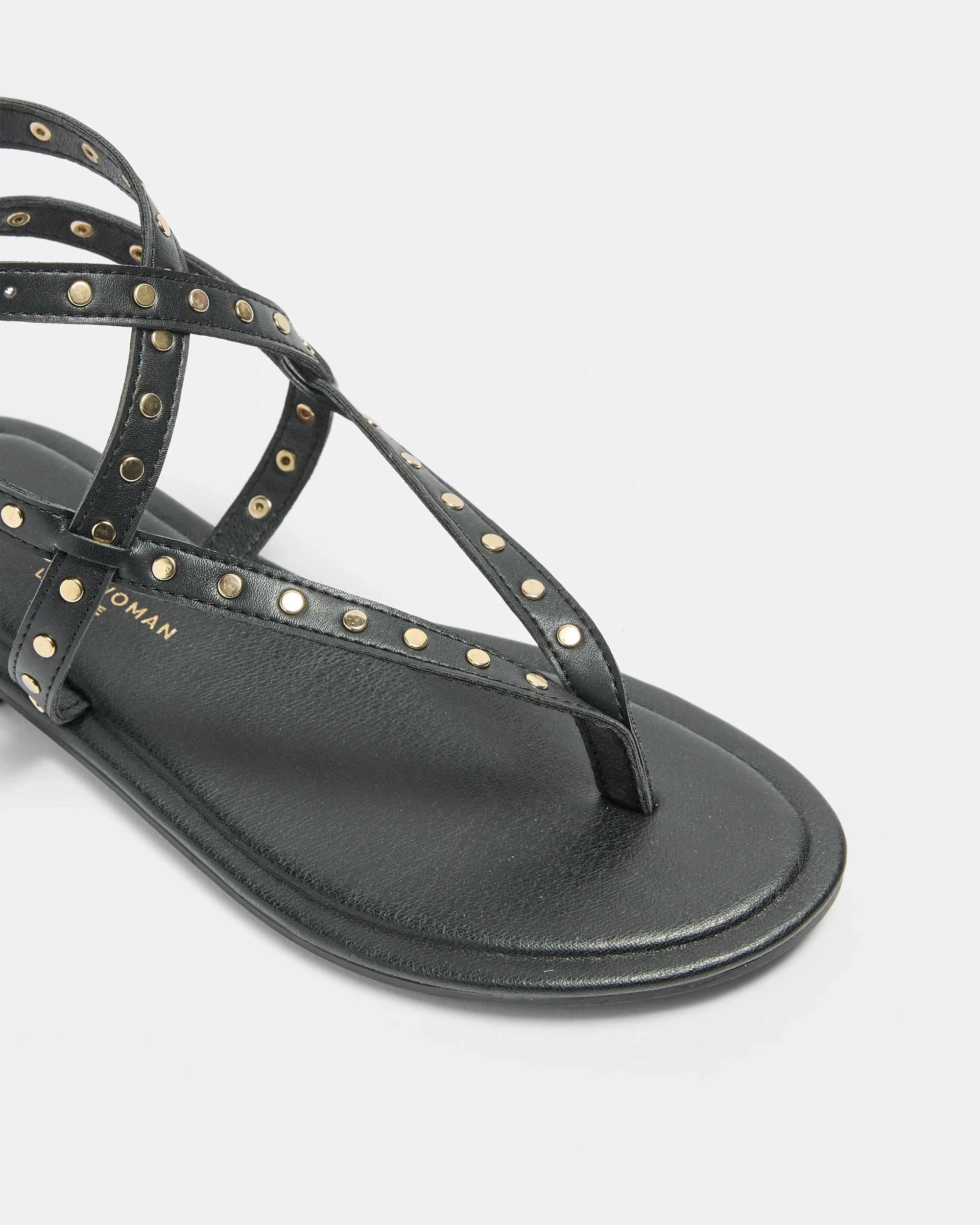 2 Target Womens Gladiator Studded Thongs - Zena BLACK, 2 of 3