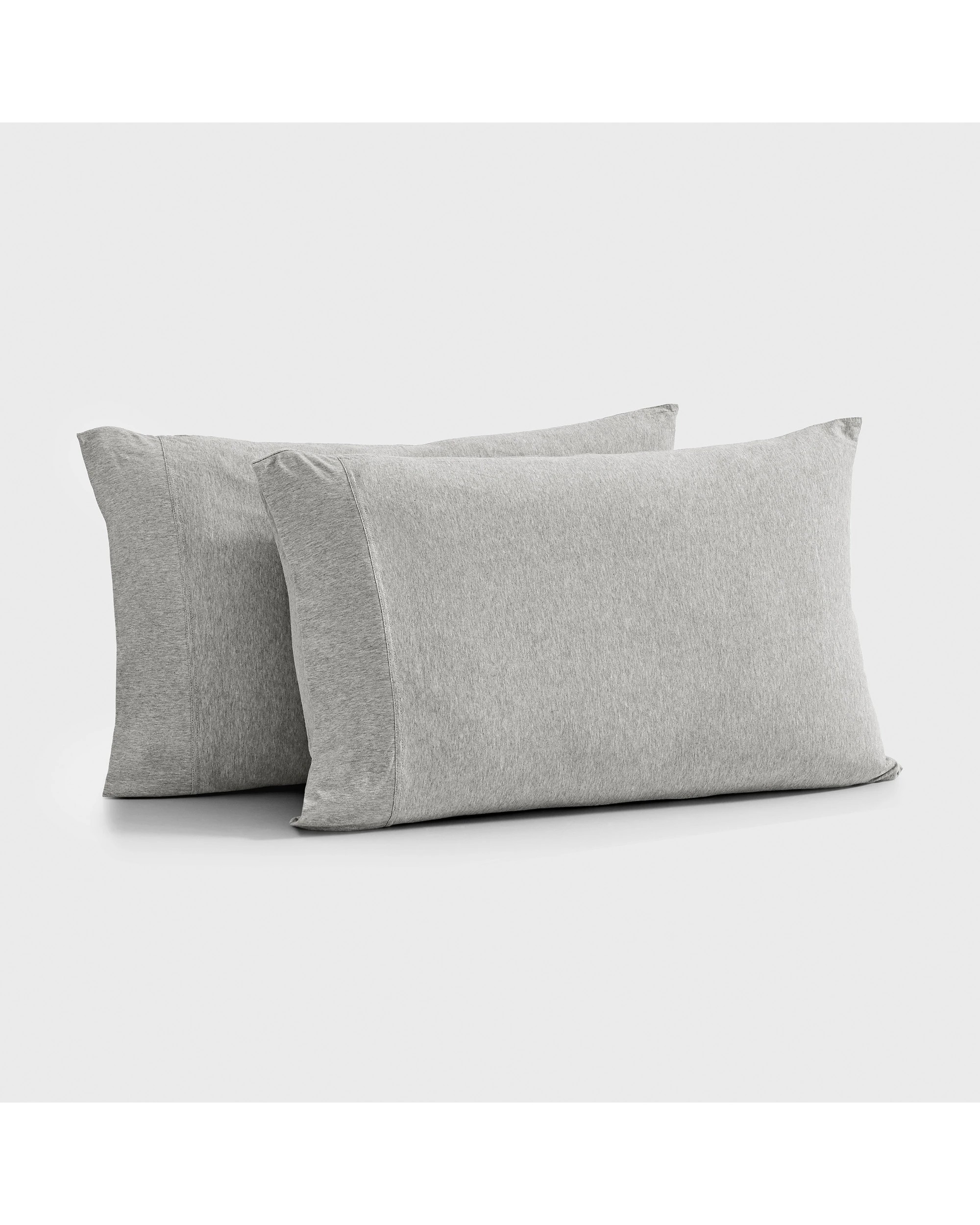 3 Dreamaker Jersey Luxe 100% Cotton Standard Pillowcase Twin Pack - Silver Grey, 3 of 5
