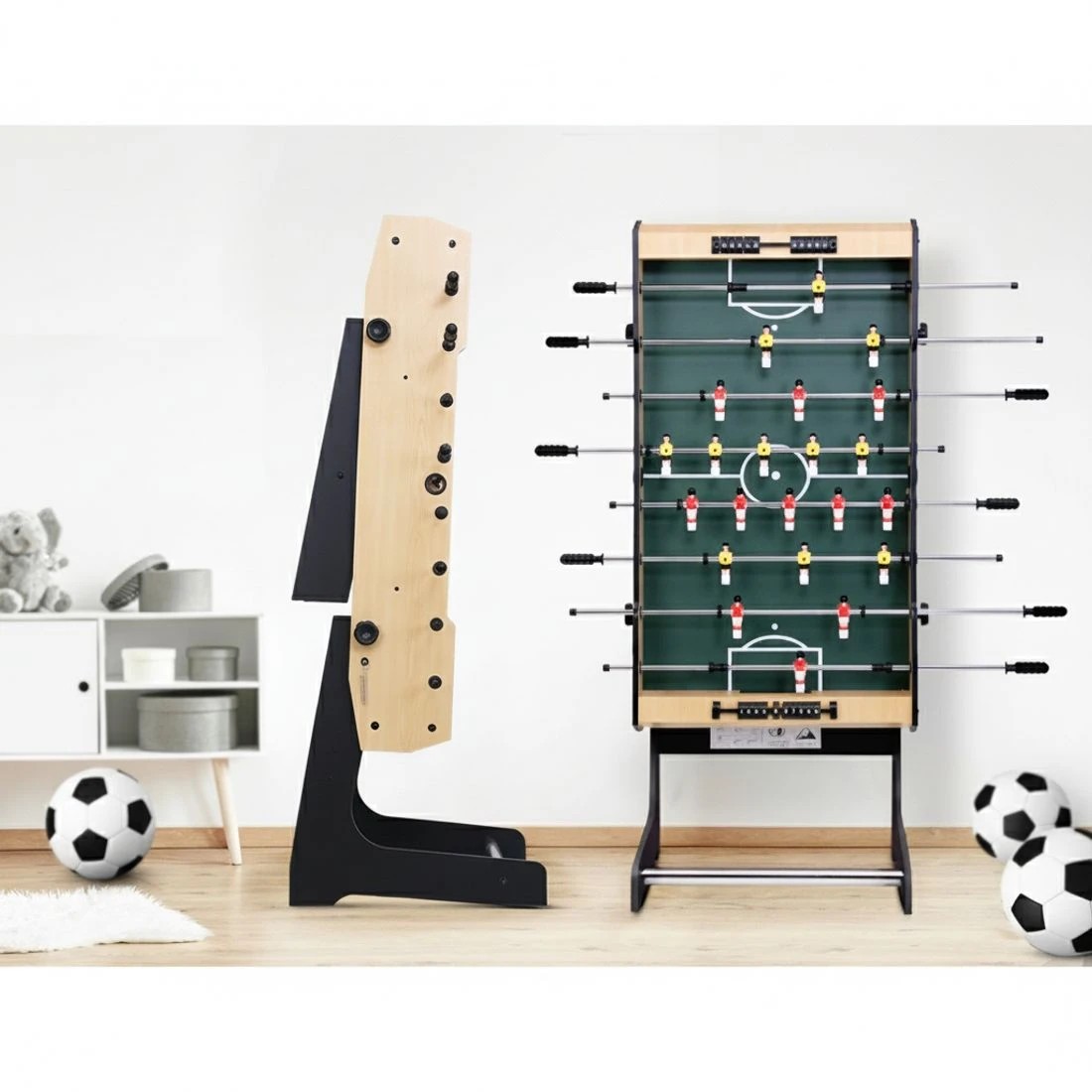 6 Everfit 4FT Soccer Table Foosball Football Game Home Family Party Gift Playroom Foldable - Multi, 6 of 8
