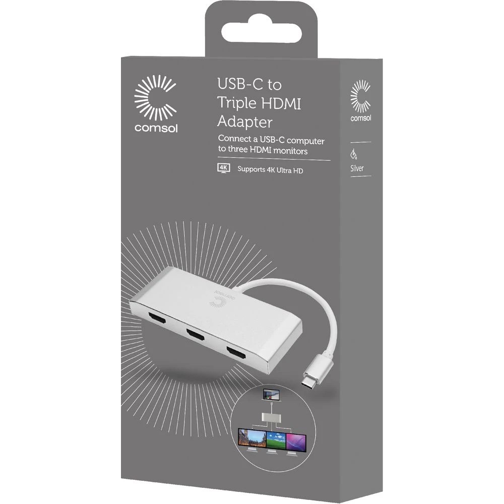 3 Comsol USB-C to Triple HDMI 4K Adapter, 3 of 3