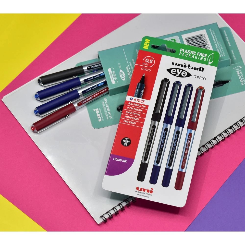 5 Uni-Ball Eye Micro Rollerball Pens Assorted 4 Pack, 5 of 6