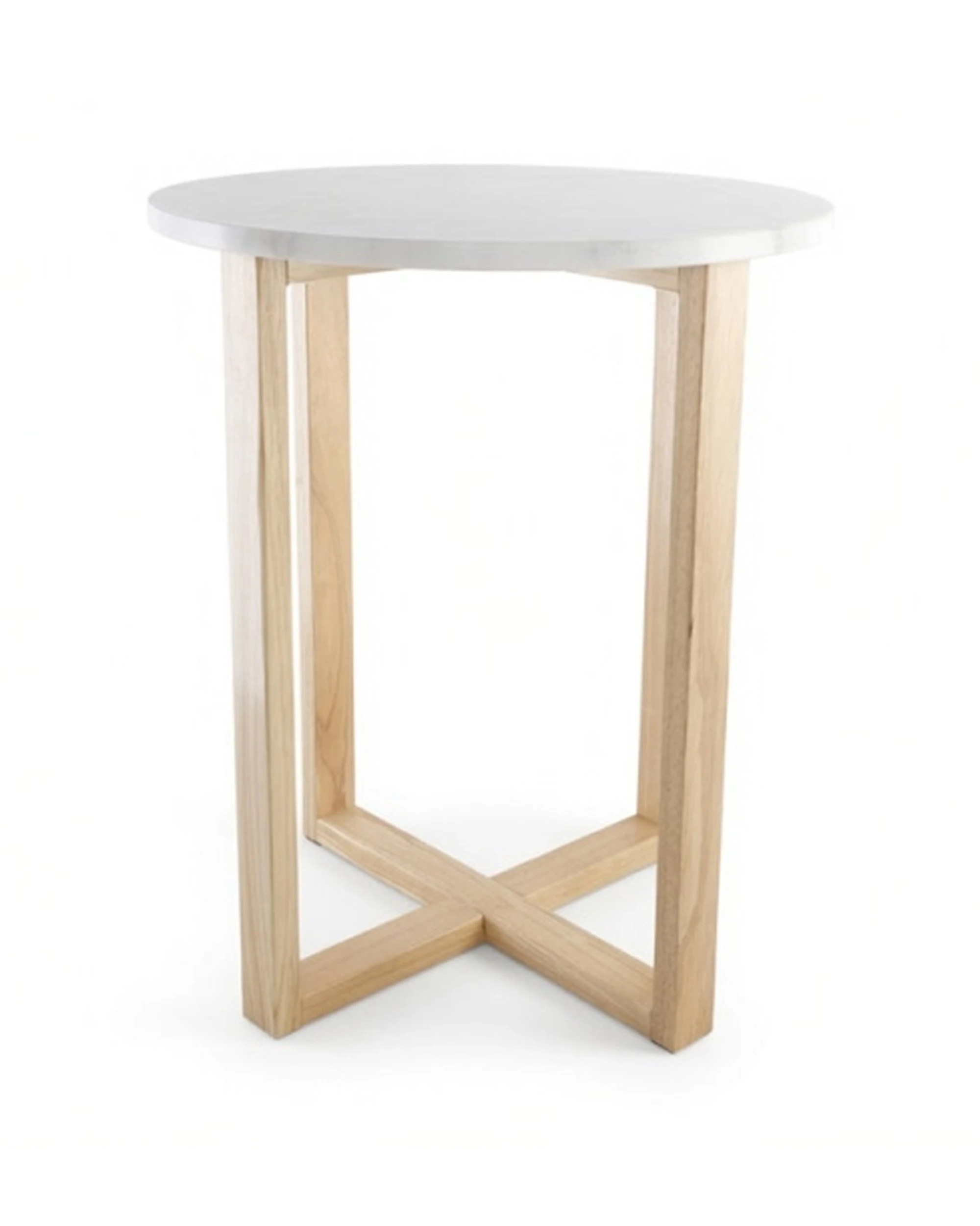 5 Codu Lyra Side Table Marble Top 60x50x50cm - White, 5 of 9