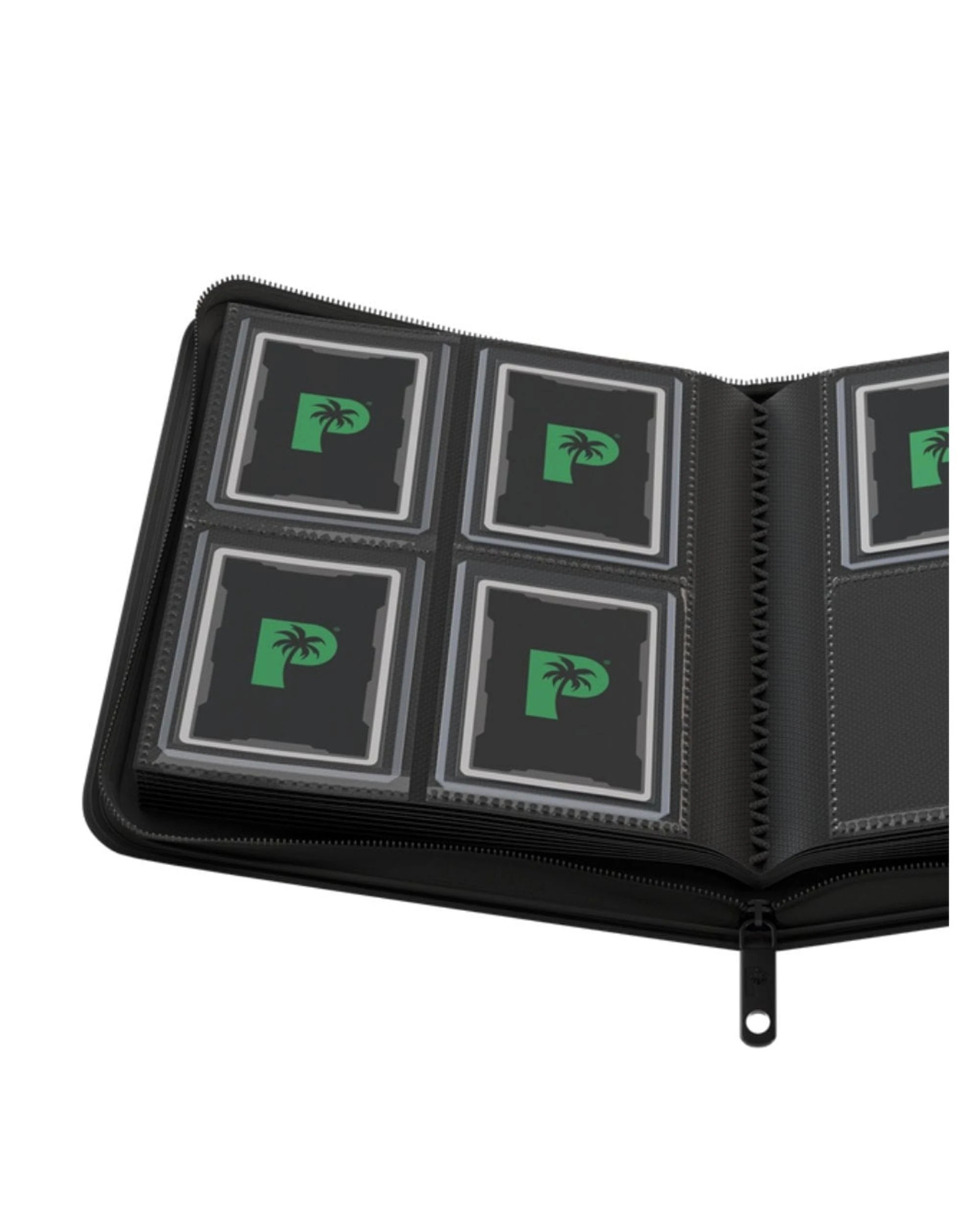 4 Palms Off Gaming Collector's Series 4 Pocket Zip Top Loader Binder Black - Black, 4 of 8