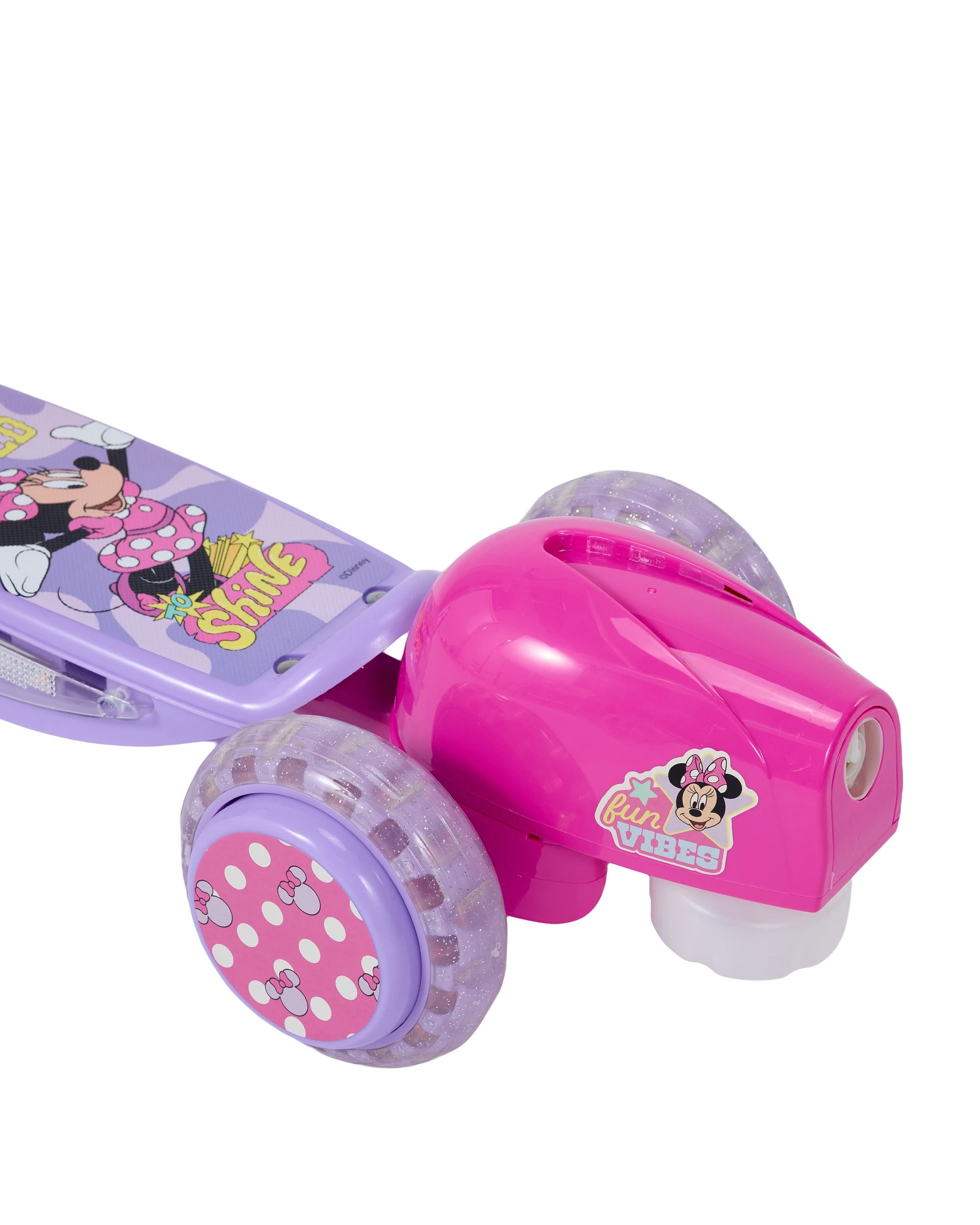 Disney Minnie Mouse Light Up Bubble Scooter - Kmart NZ