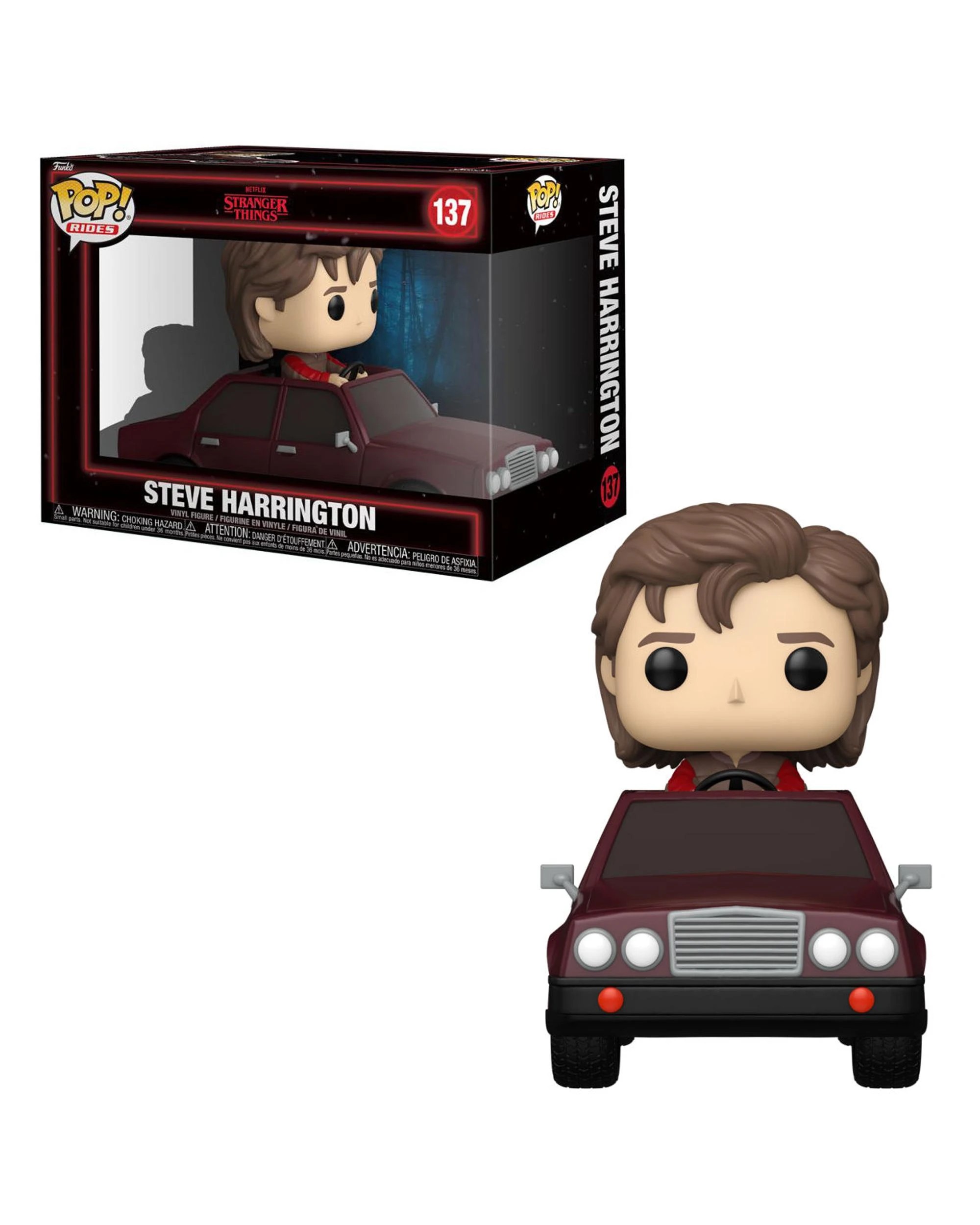 1 Stranger Things Season 5 Steve Harrington in Car POP! Rides Funko POP! Vinyl, 1 of 3