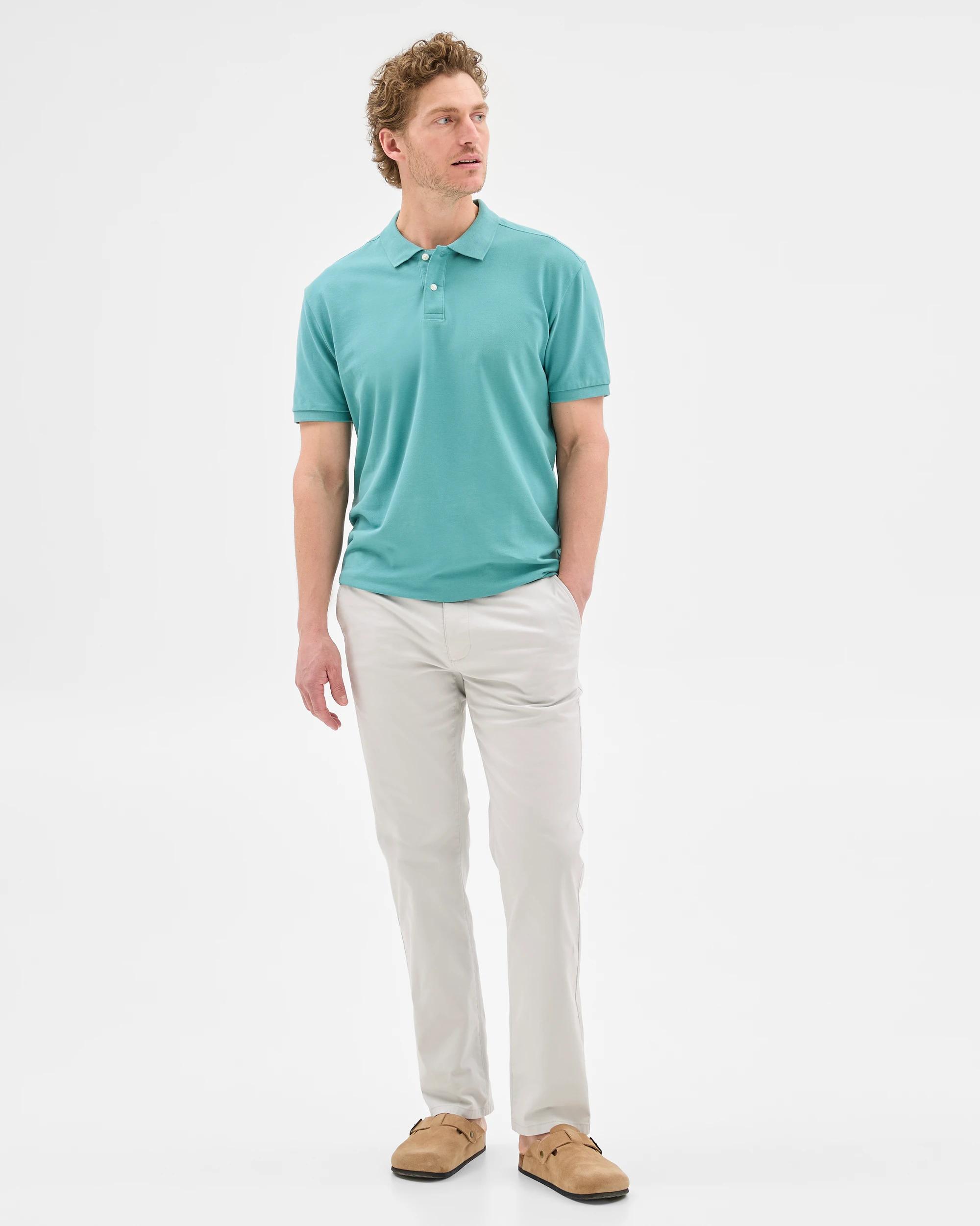 1 Target Australian Cotton Rich Straight Chino Pants LIGHT GREY, 1 of 5