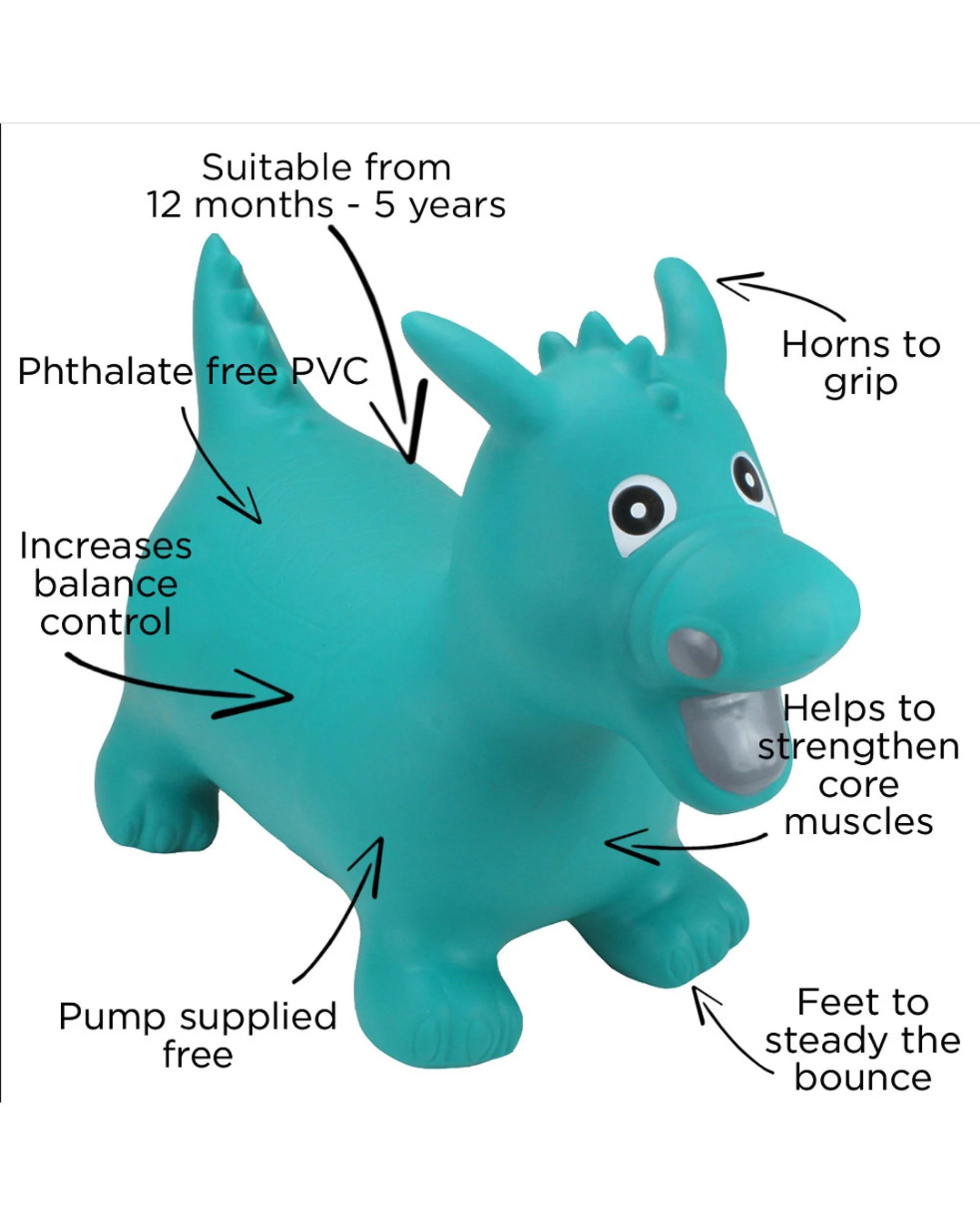 4 Happy Hopperz Green Dragon, 4 of 4