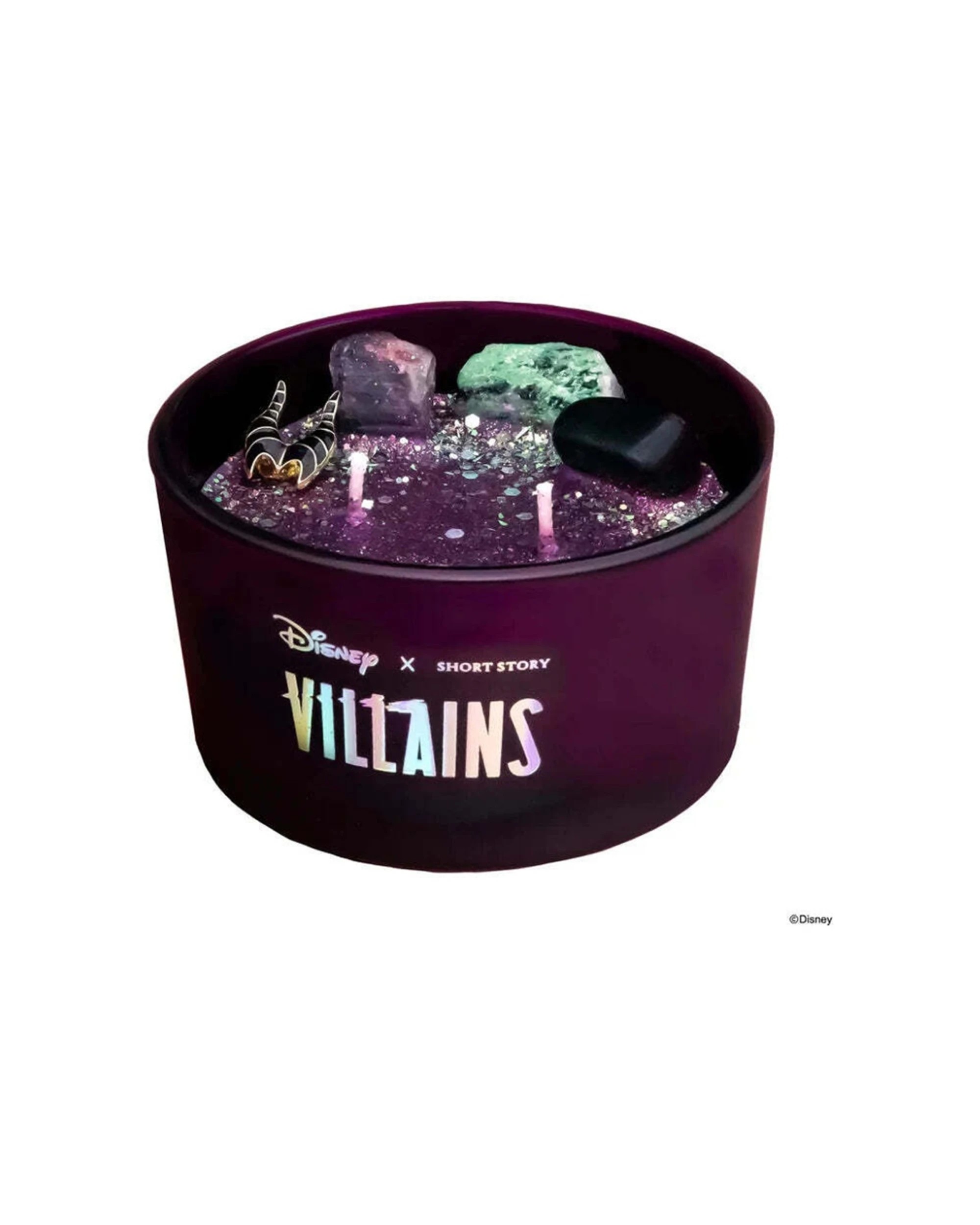 1 Disney Maleficent Villains Black Rose Spell Soy Wax Candle 280g - Black, 1 of 2