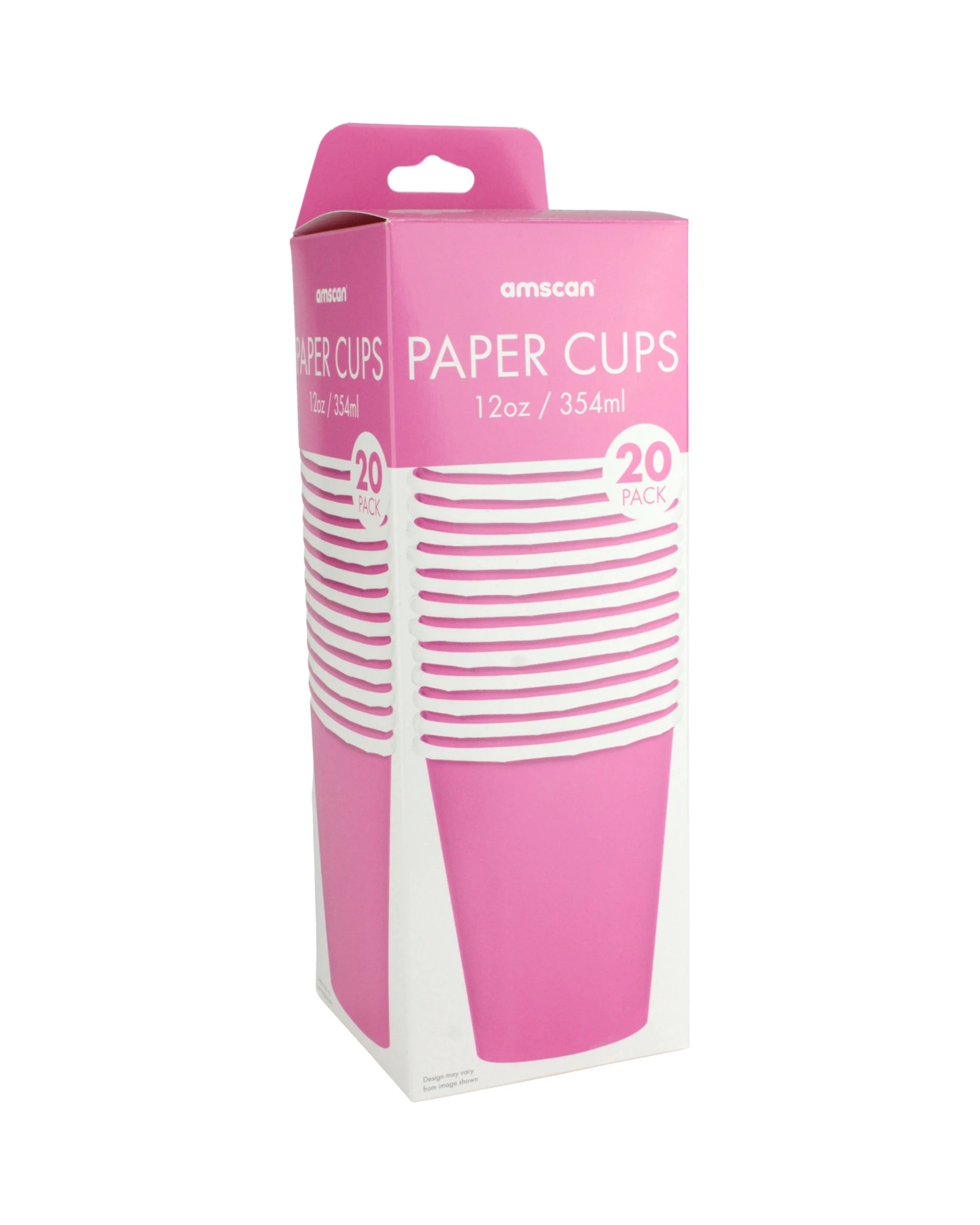 2 Amscan Inc. Bright Paper Cups 354ml Pack of 20 - Pink, 2 of 3