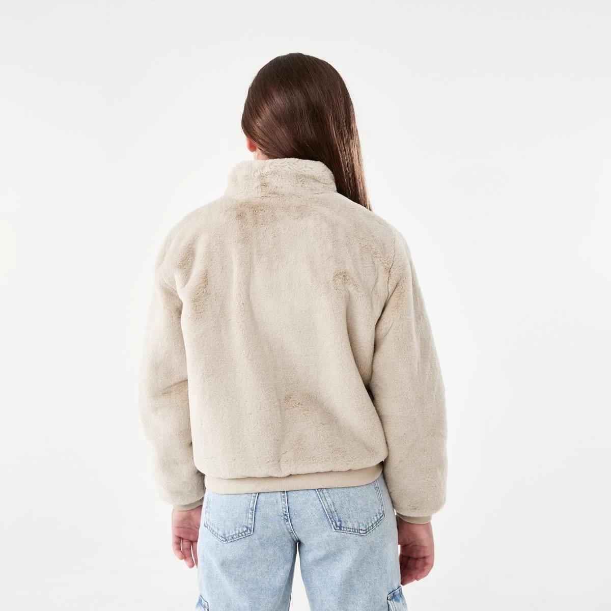 3 Faux Fur Jacket Fur Beige, 3 of 10