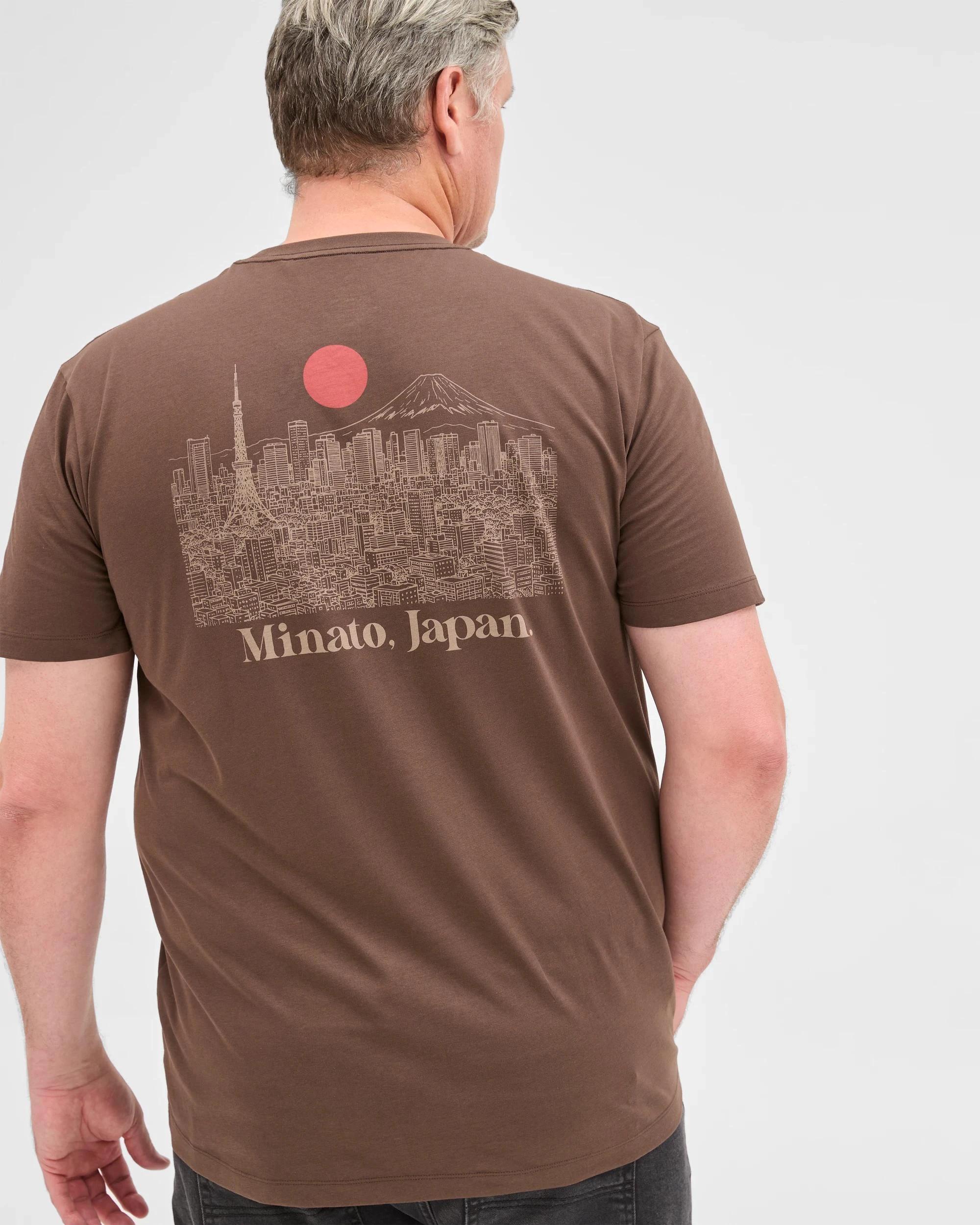 5 Target Man Plus Plus Size Australian Cotton Print T-Shirt CHOCOLATE, 5 of 5