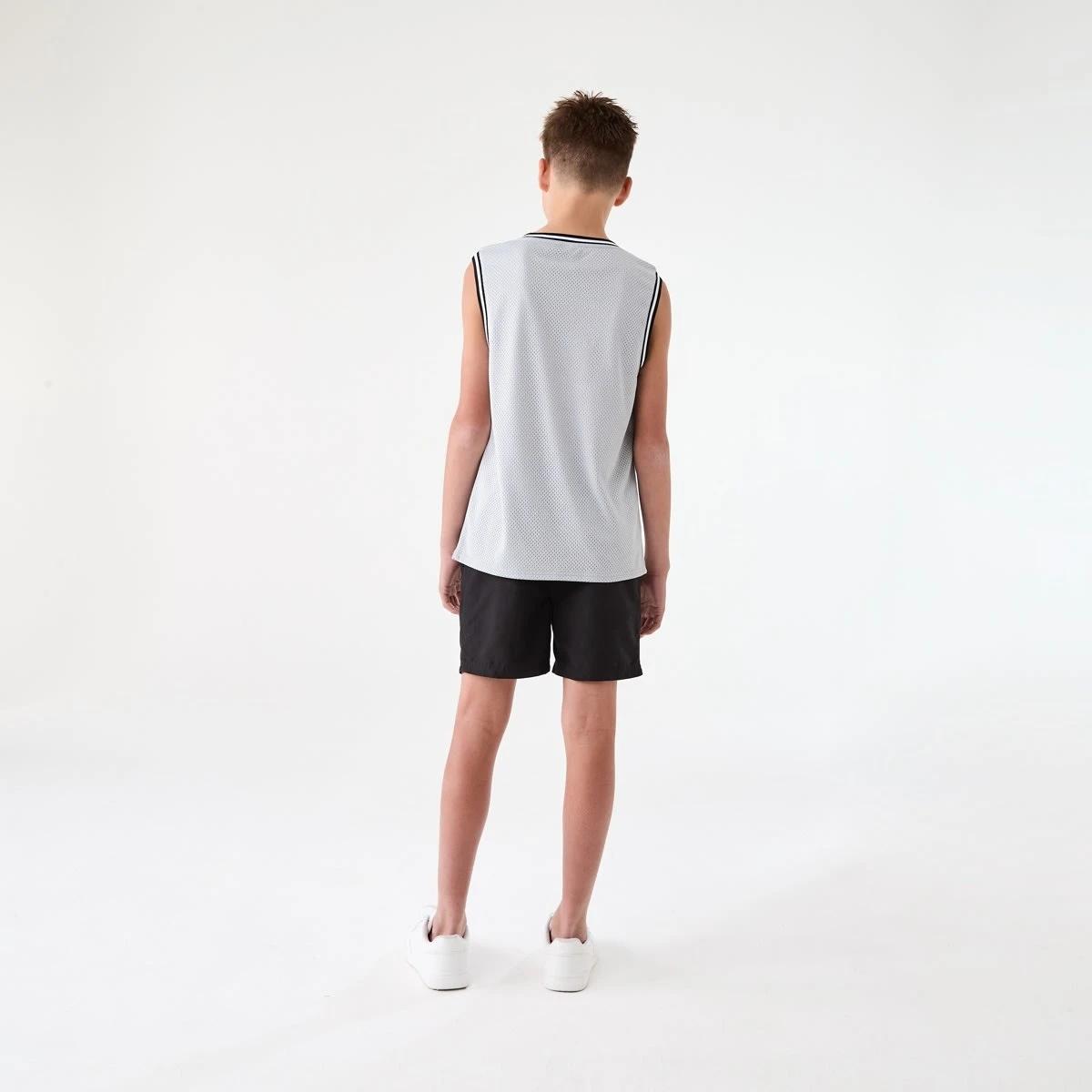 8 Active Kids Sleeveless Mesh Tank ICE GRAY, 8 of 8