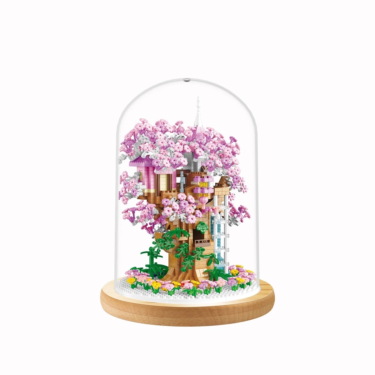 2 1182 Piece Mini Blocks Flower Series: Cherry Blossom Tree, 2 of 3