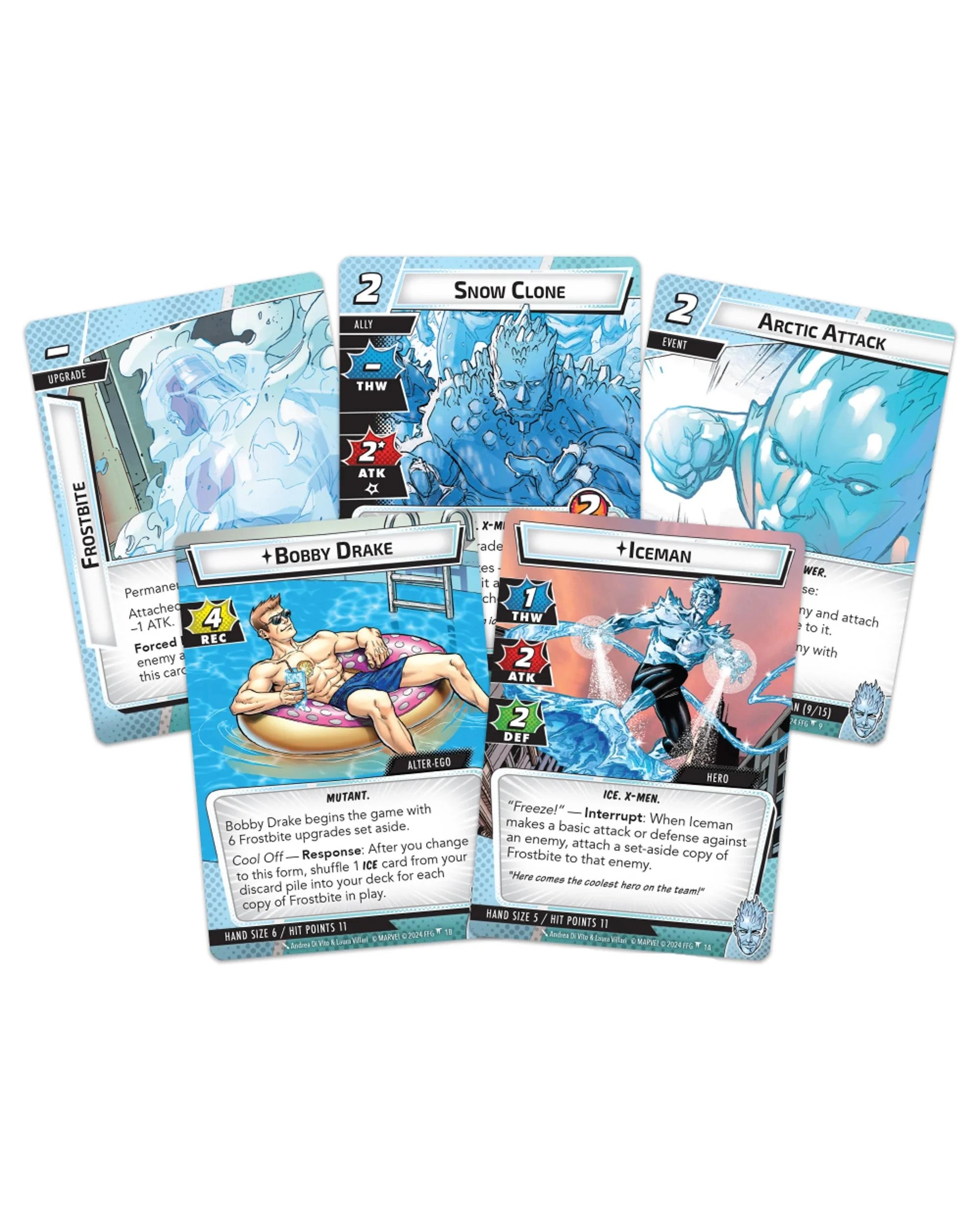 2 Marvel Champions: The Card Game Iceman Hero Pack, 2 of 2