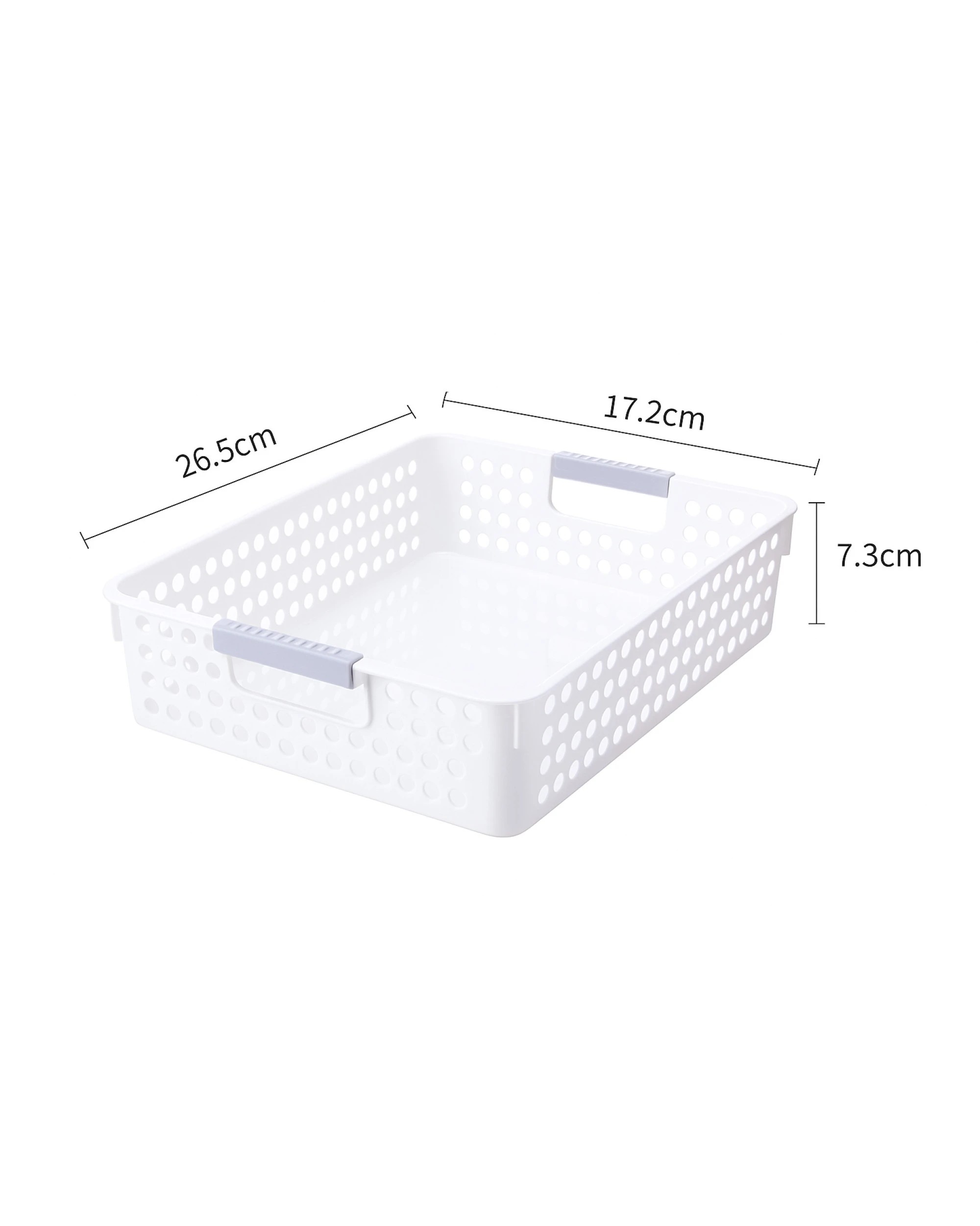 2 BR Home Premium Plastic Storage Baskets with Grip Handles - 36 Pack, 2 of 4
