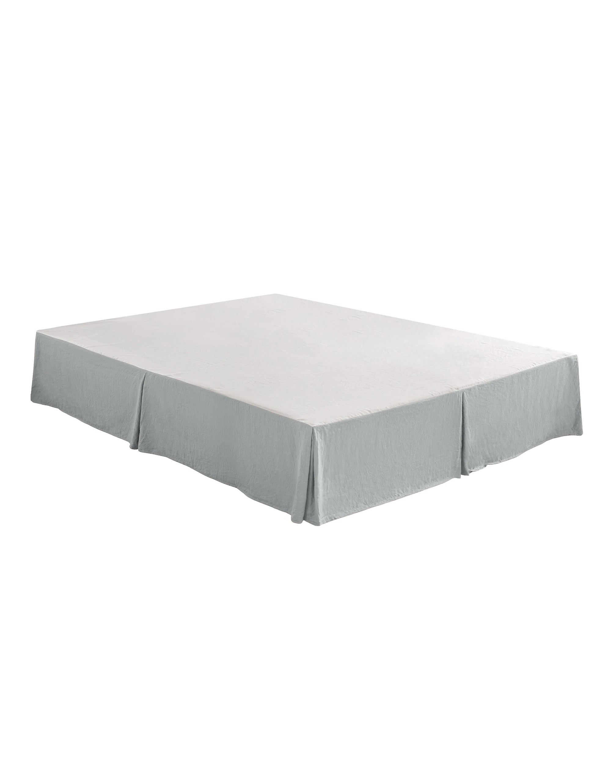9 Dreamaker Superfine Washed Microfibre Pleated Valance - King Bed - Dove Grey, 9 of 9