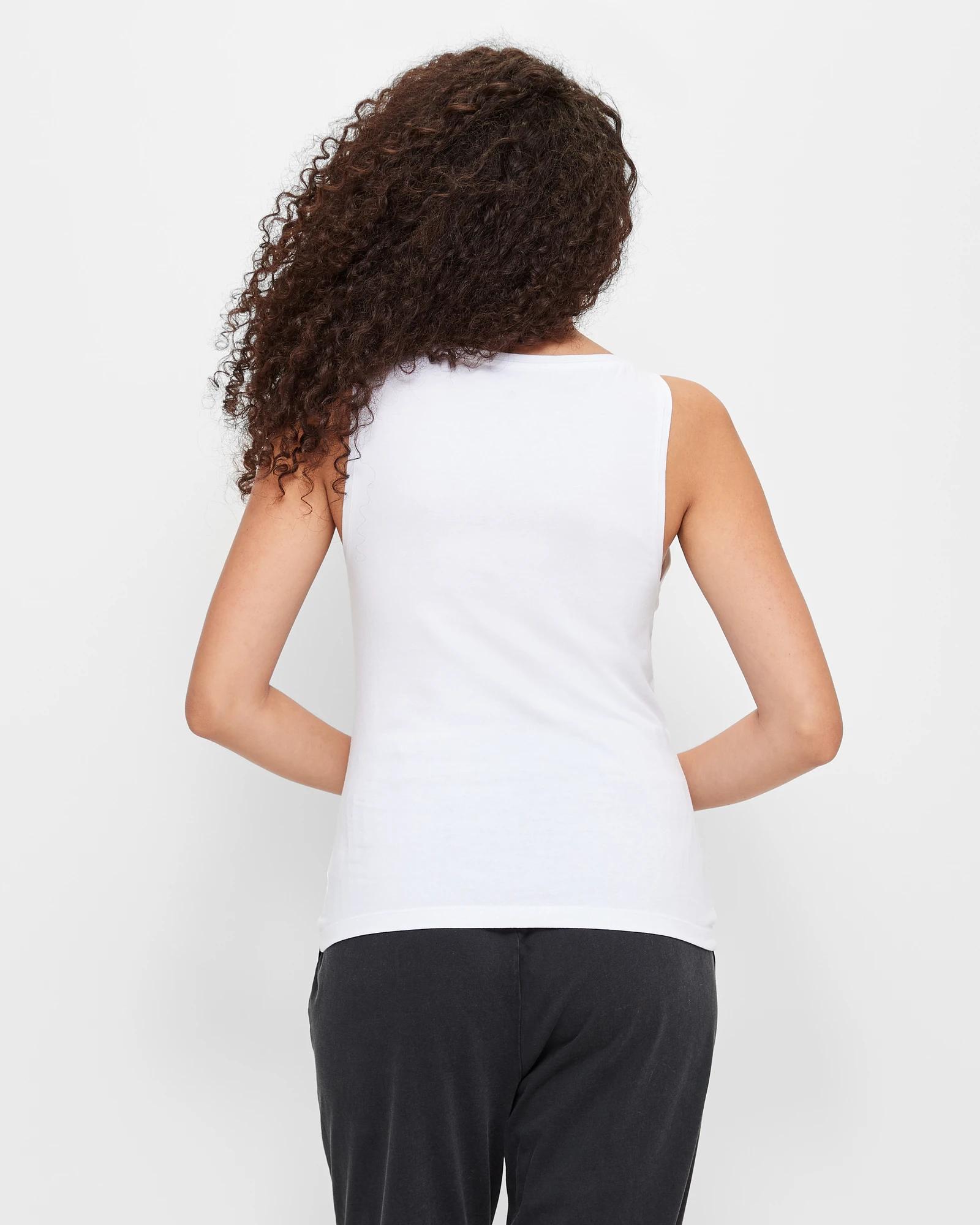 4 Target Australian Cotton Tank Top WHITE, 4 of 5