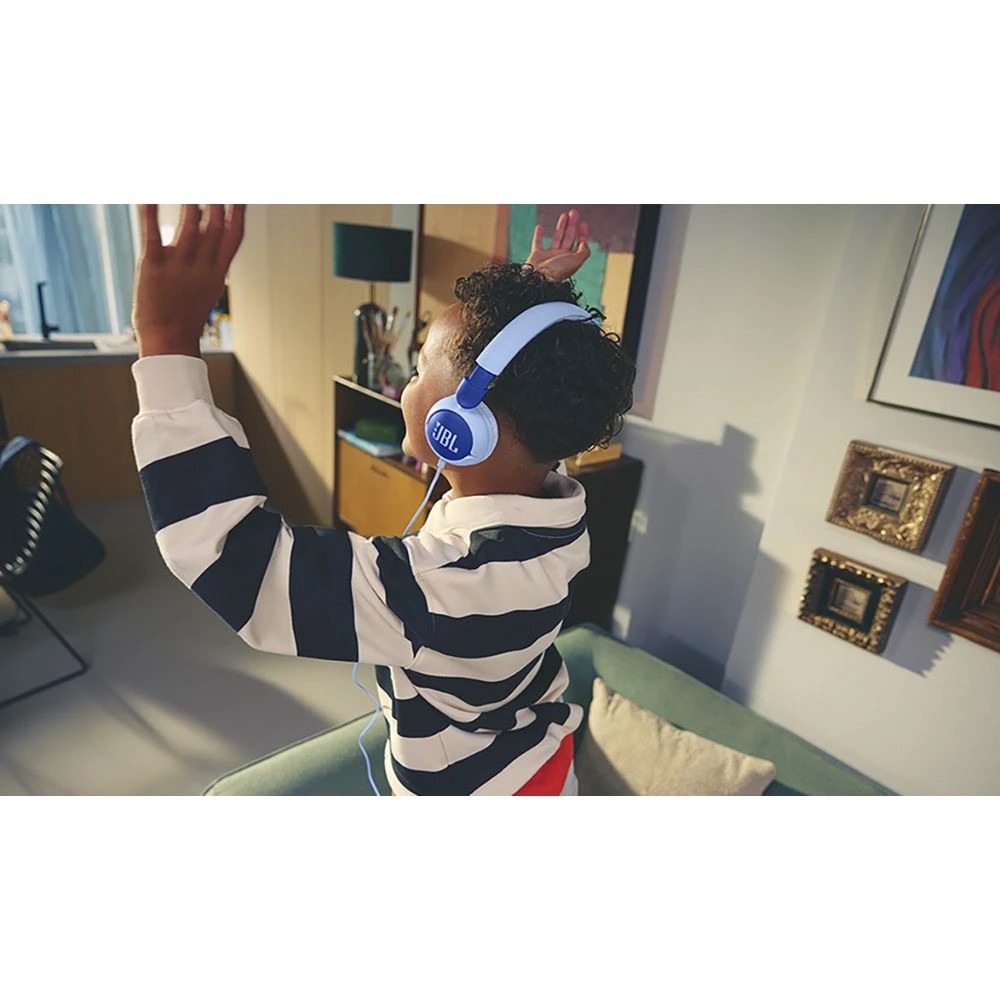 9 JBL JR320 Kids On-Ear Headphones Blue, 9 of 10