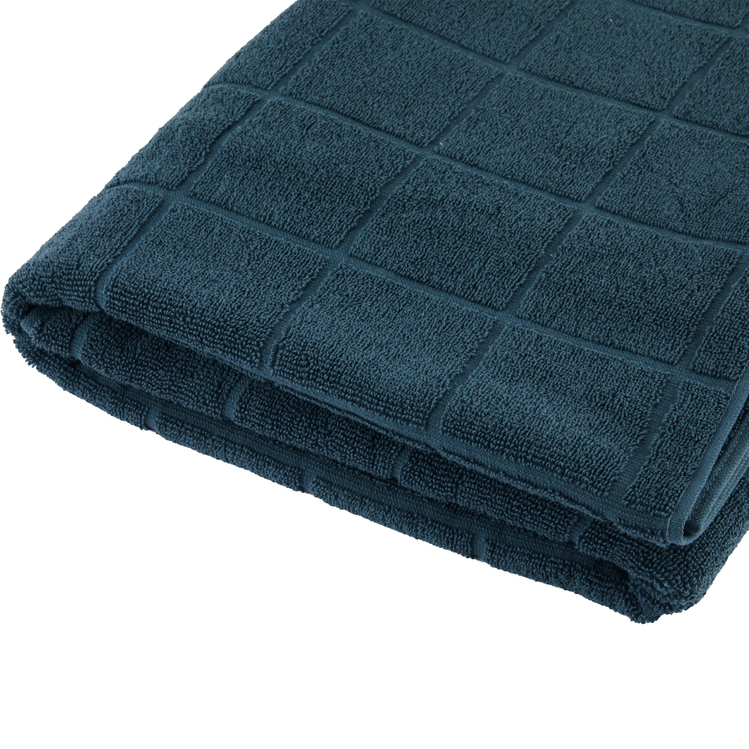 4 Cotton Grid Mega Towel - Teal, 4 of 5