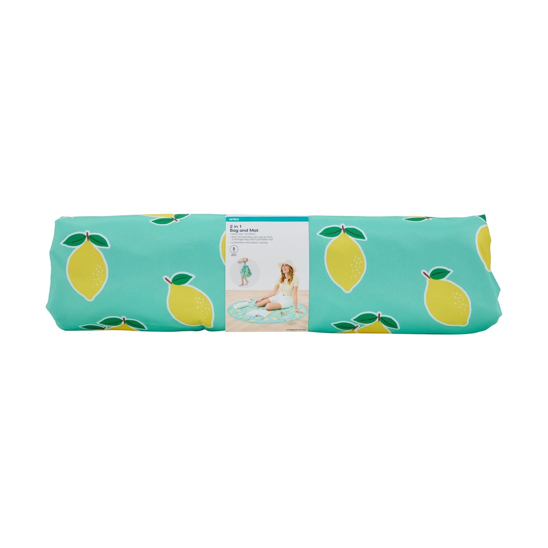 9 2-in-1 Bag and Mat - Lemon, 9 of 10