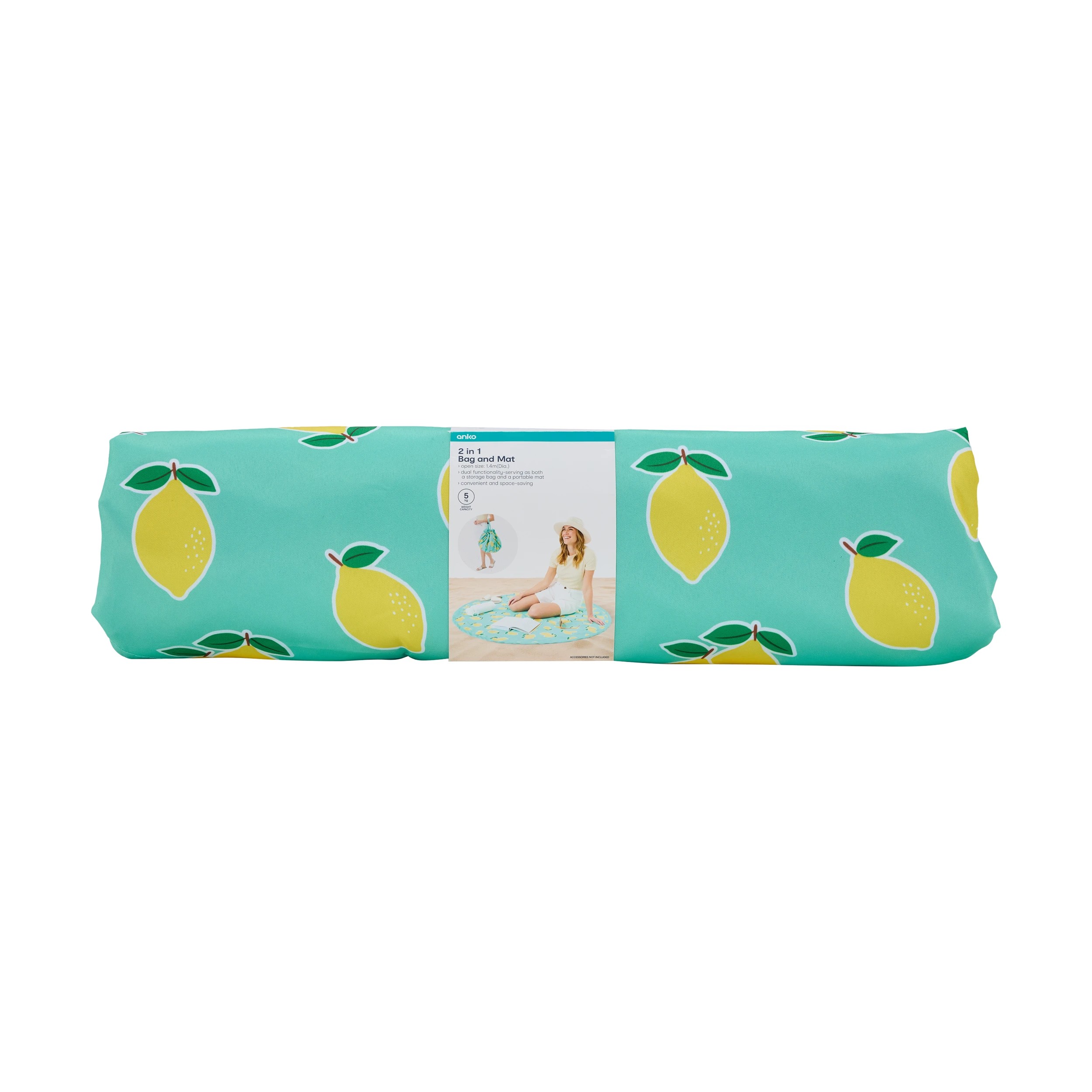 9 2-in-1 Bag and Mat - Lemon, 9 of 10