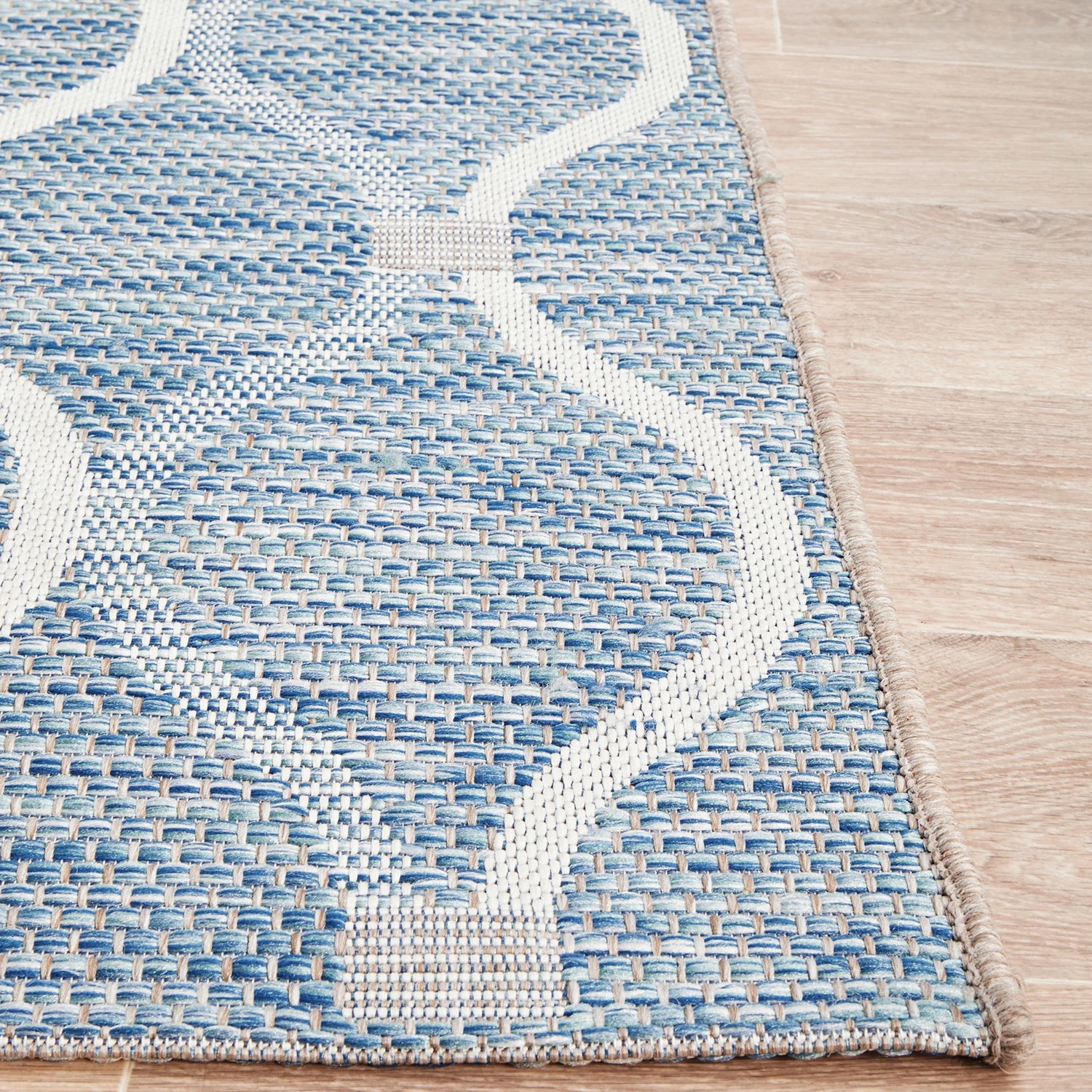 6 Common Ground Rugs Portico 5501 Outdoor 290x200cm - Large Pet Friendly Floor Rug - Blue, 6 of 8