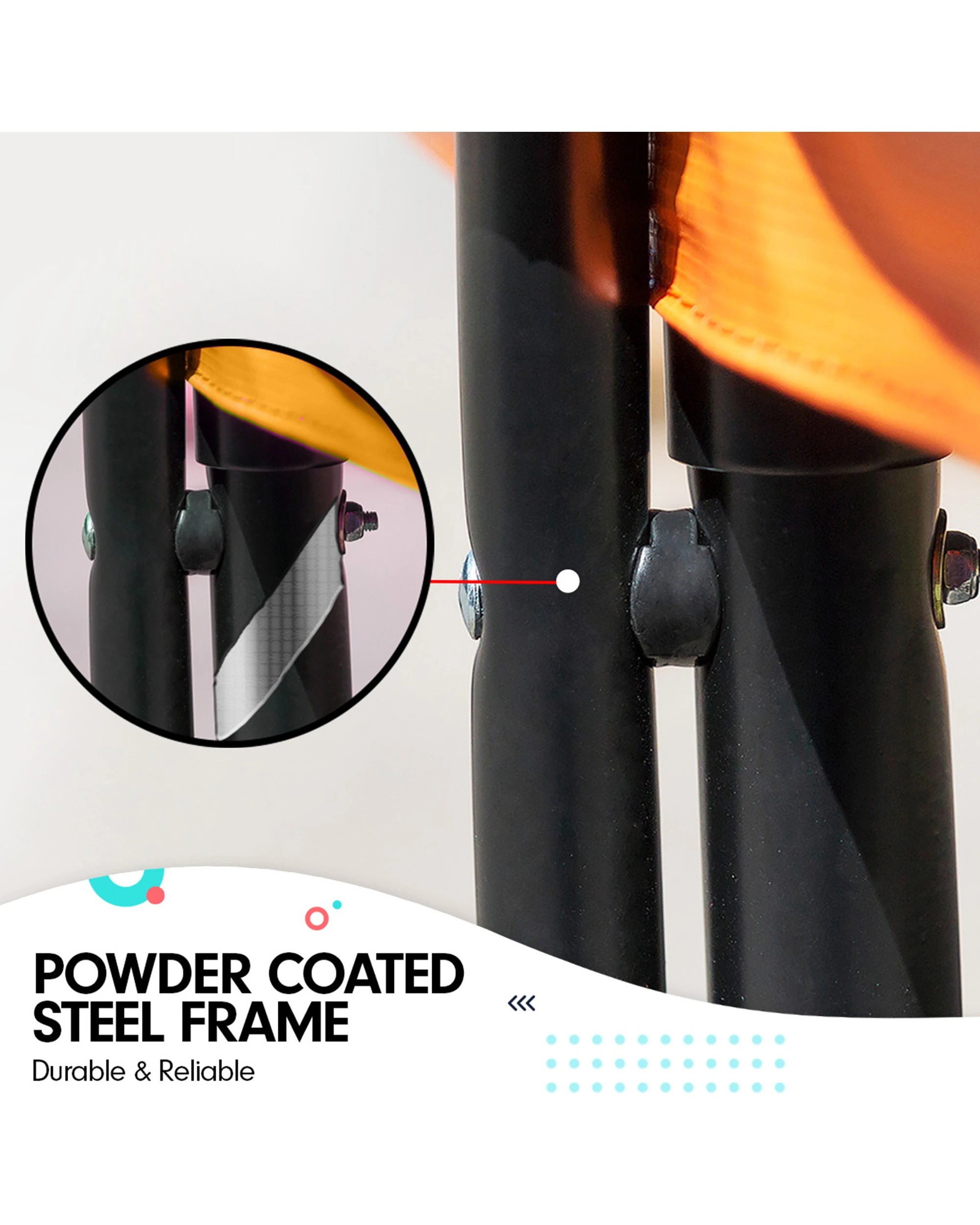 9 Kahuna Trampoline 8 ft x 11 ft Rectangular Outdoor Orange, 9 of 10