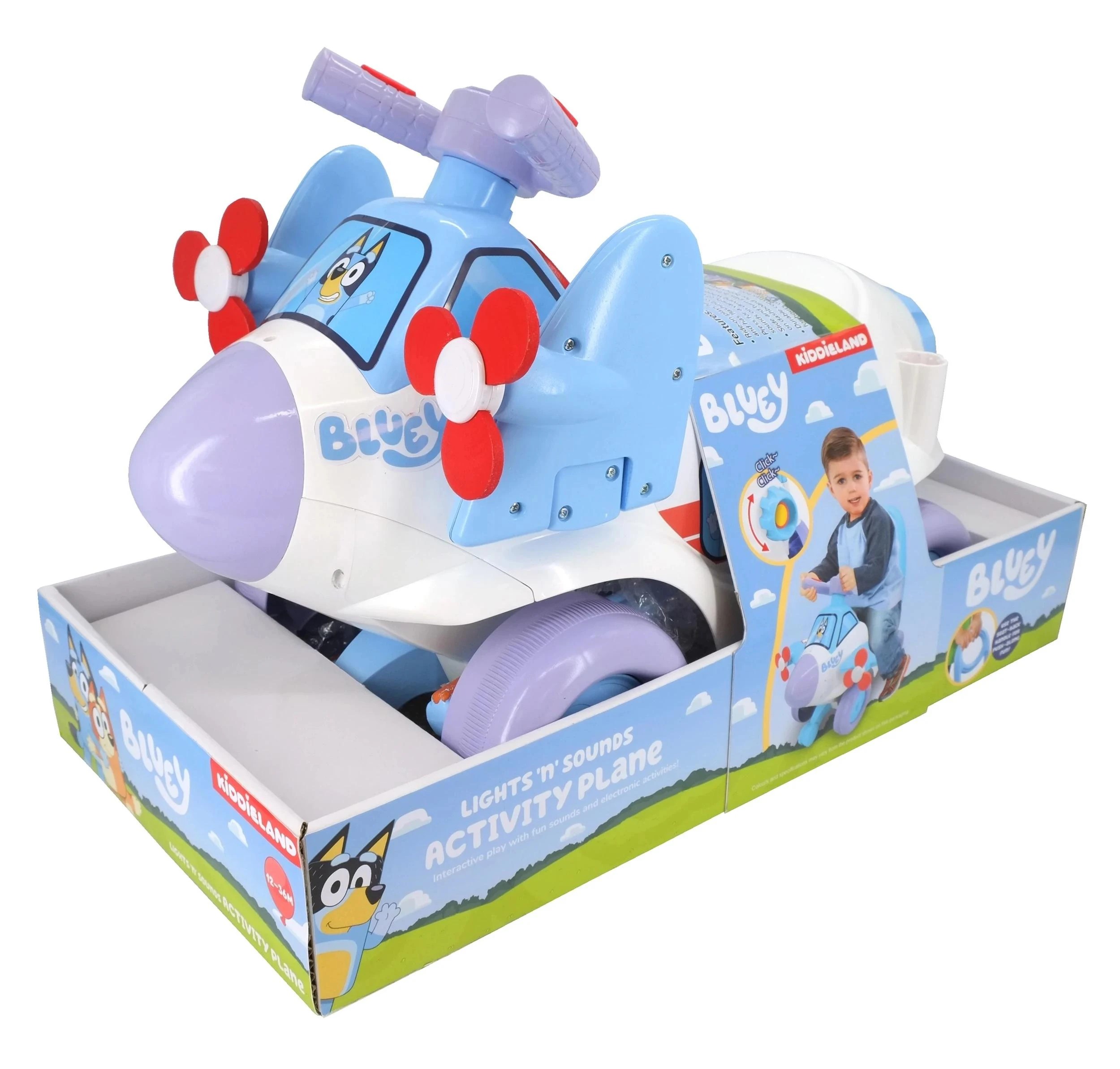 5 Bluey Activity Plane Foot To Floor Ride On - Multi, 5 of 5