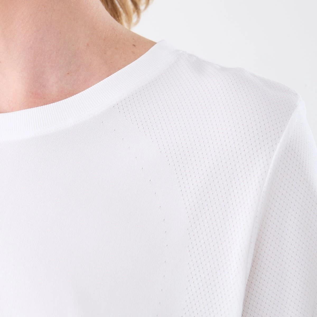5 Active Womens Seamfree Crew Neck T-shirt WHITE, 5 of 6