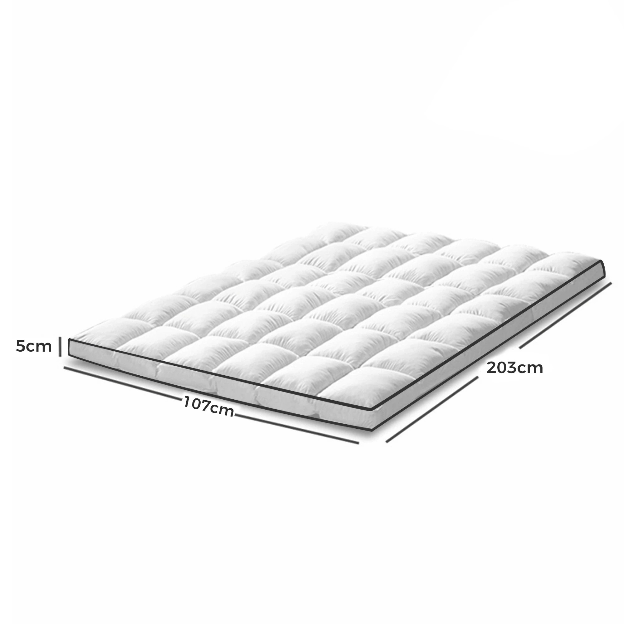 5 Dreamz Mattress Topper King Single, 5 of 6