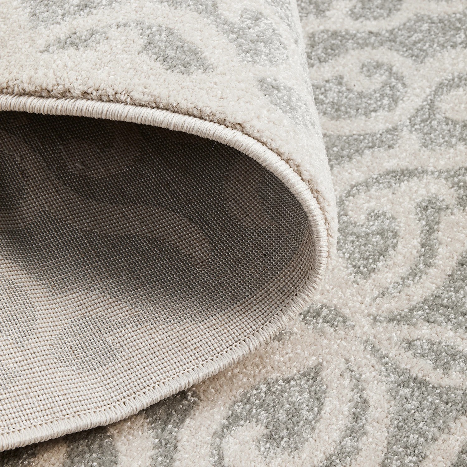 5 Common Ground Rugs Lustre Lydia 290x200cm - Large Power Loomed Pet Friendly Floor Rug - Silver, 5 of 5