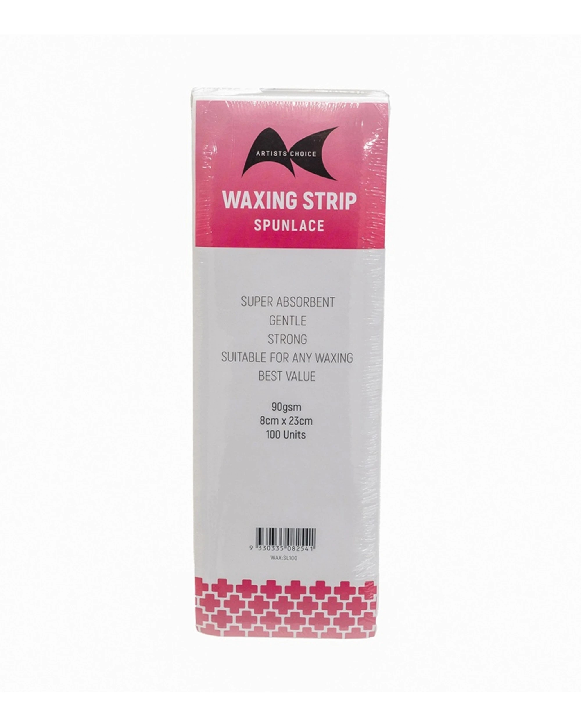 2 Artists Choice 6x 100pc Wax Strips Spunlace Hair Removal 90gsm 8x23cm - Plain, 2 of 4