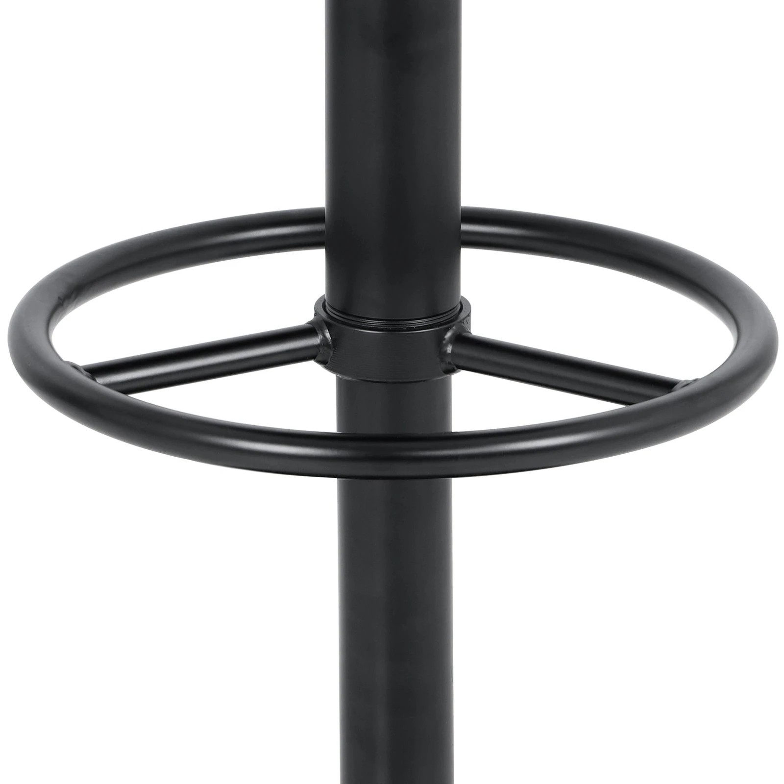8 Alfordson 2x Bar Stools Sade Kitchen Swivel Chair Leather Gas Lift - All Black, 8 of 10