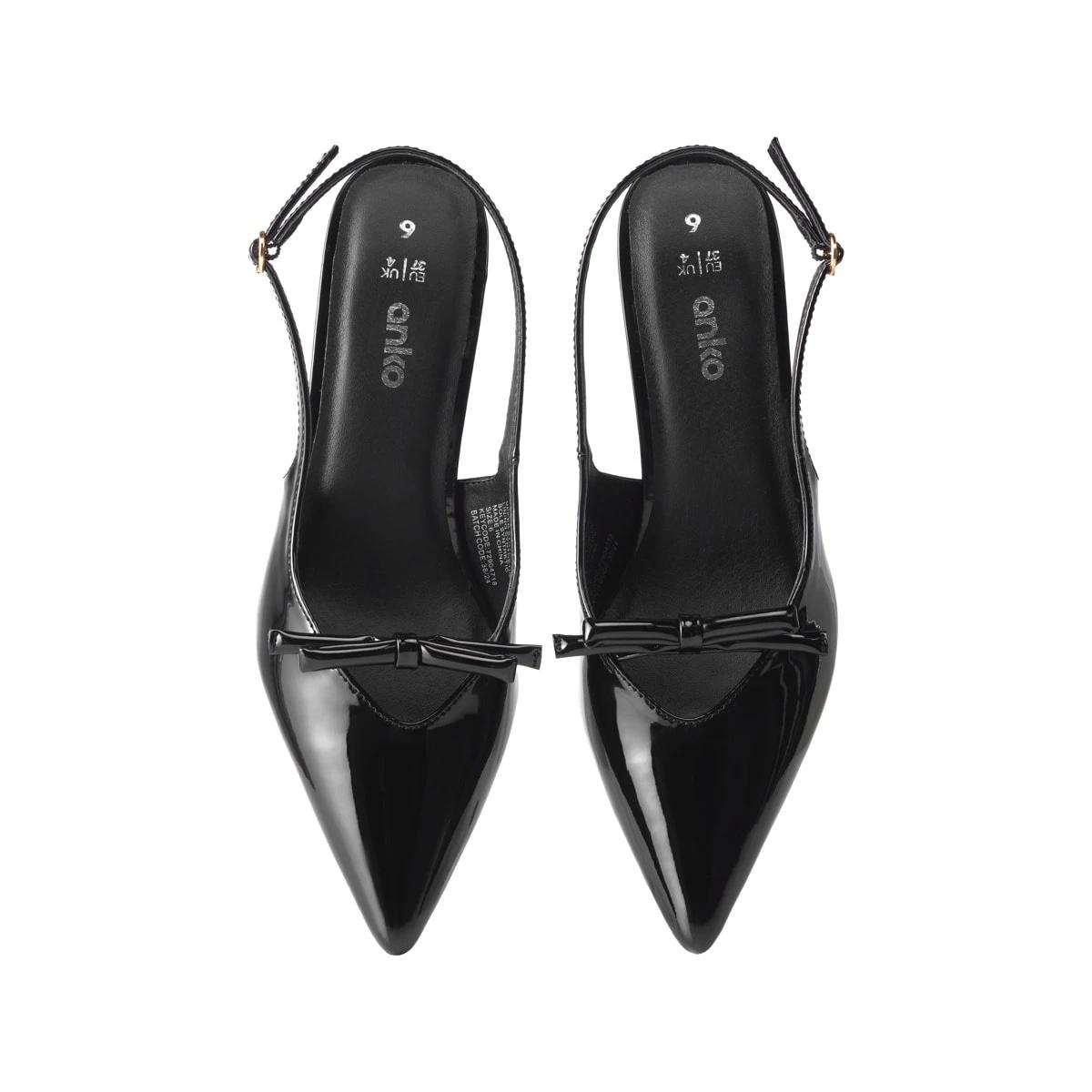 4 Slingback Kitten Heels Black, 4 of 5